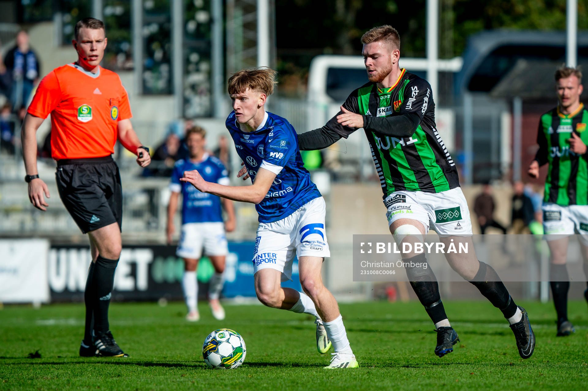 Trelleborgs Karl Wendt mot GAISs Dino Salihovic
