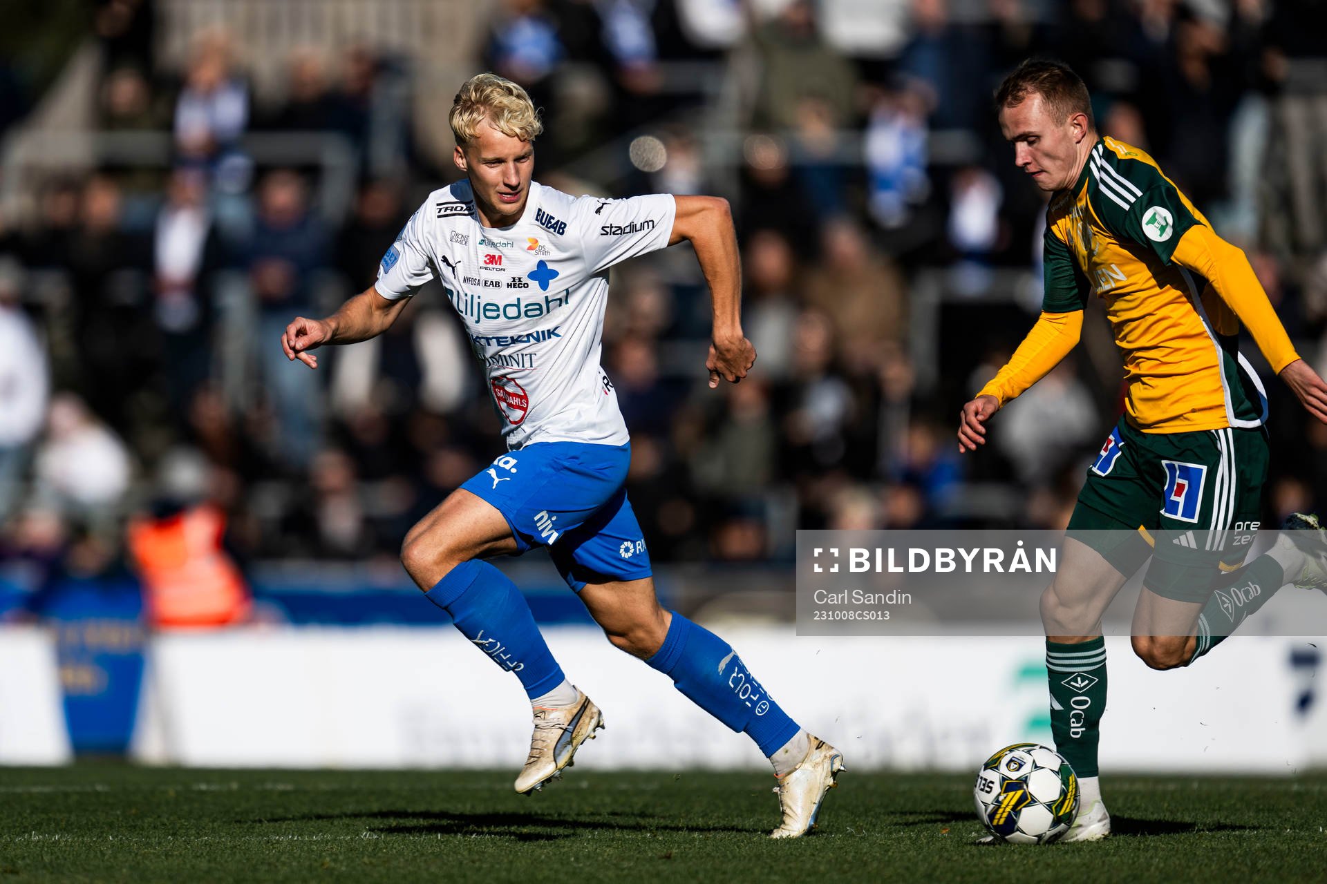 Värnamos Victor Larsson och IFK Norrköpings Victor Stange