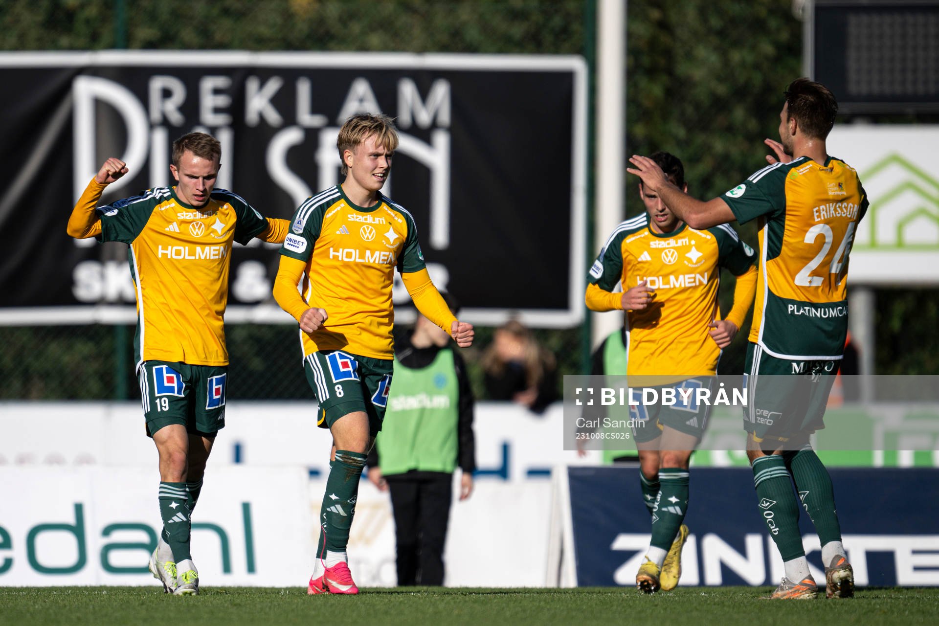 IFK Norrköpings Isak Andri Sigurgeirsson jublar