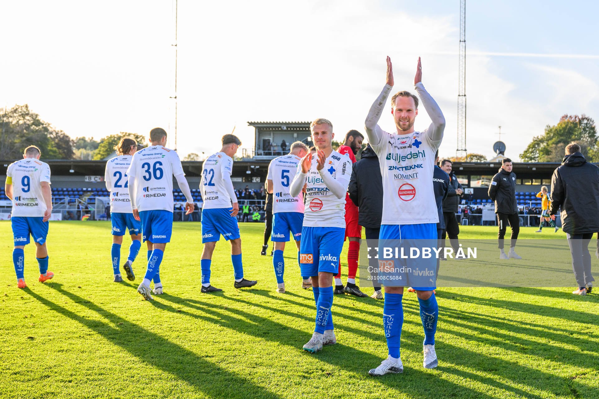 Värnamos Viktor Bergh och Gustav Engvall jublar