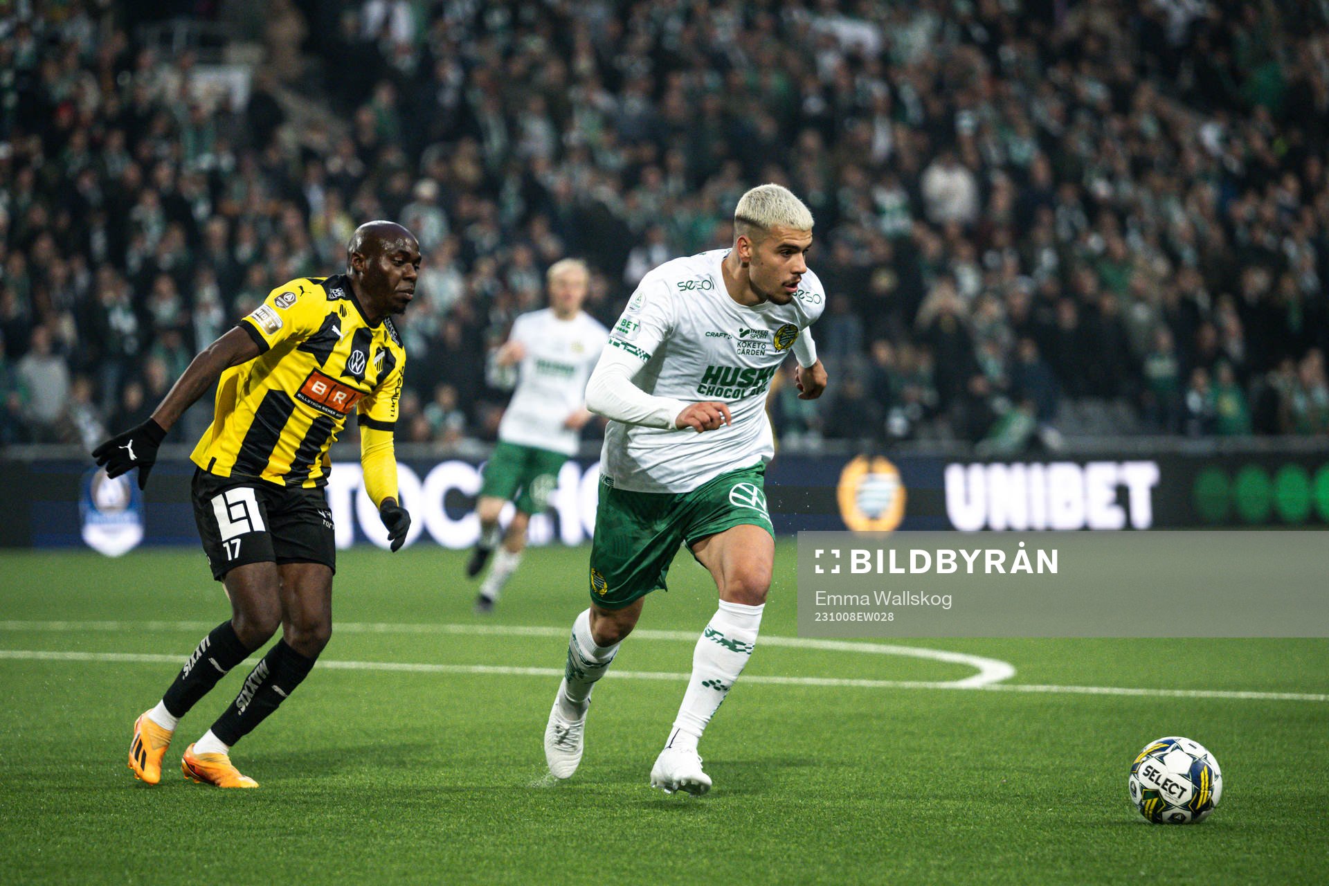 Häckens Edward Chilufya och Hammarbys Edvin Kurtulus