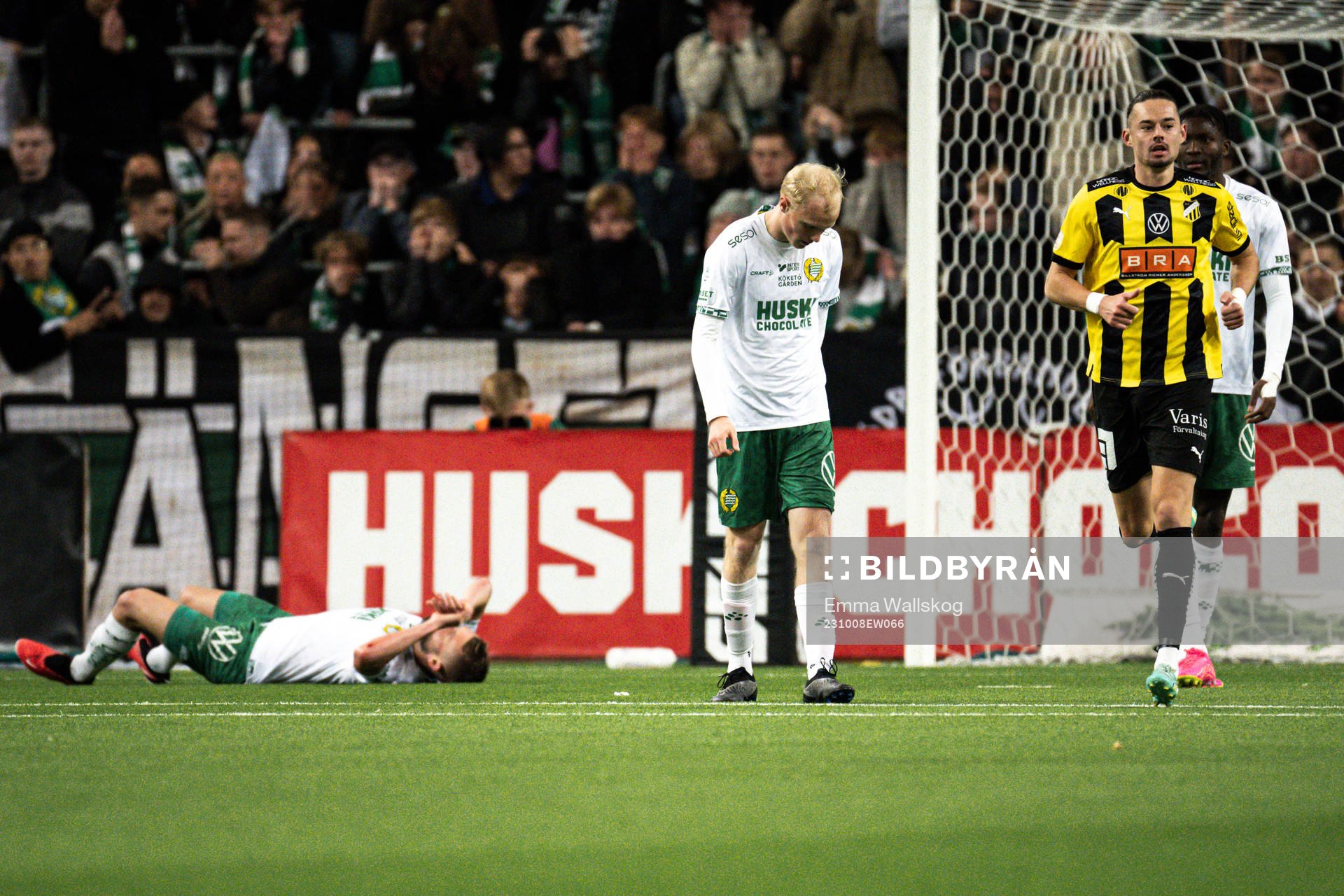 Hammarbys Mads Fenger Nielsen och Marcus Rafferty deppar