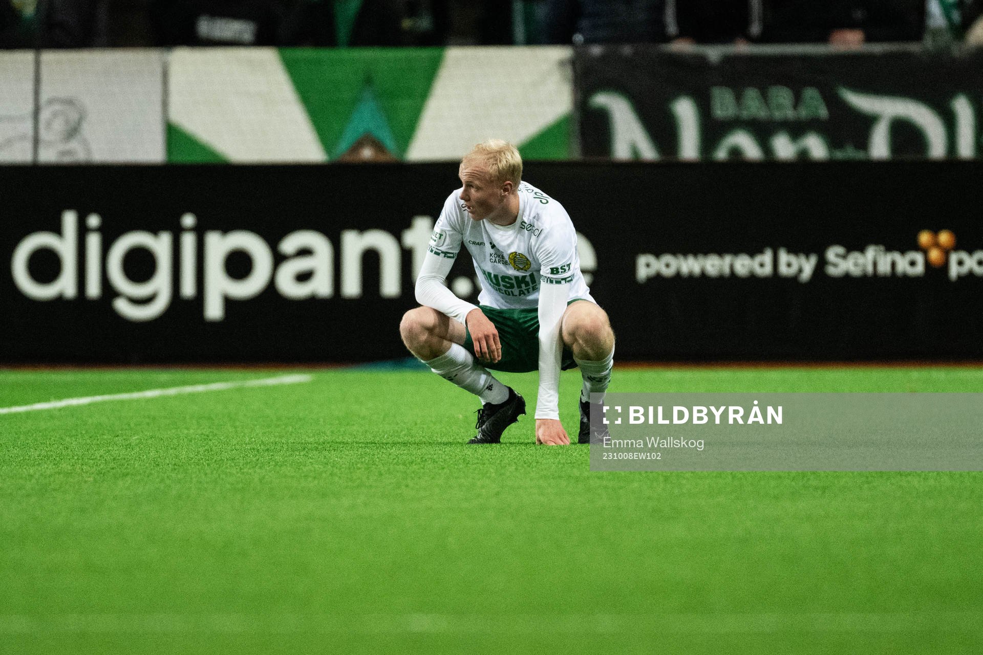 Hammarbys Marcus Rafferty deppar