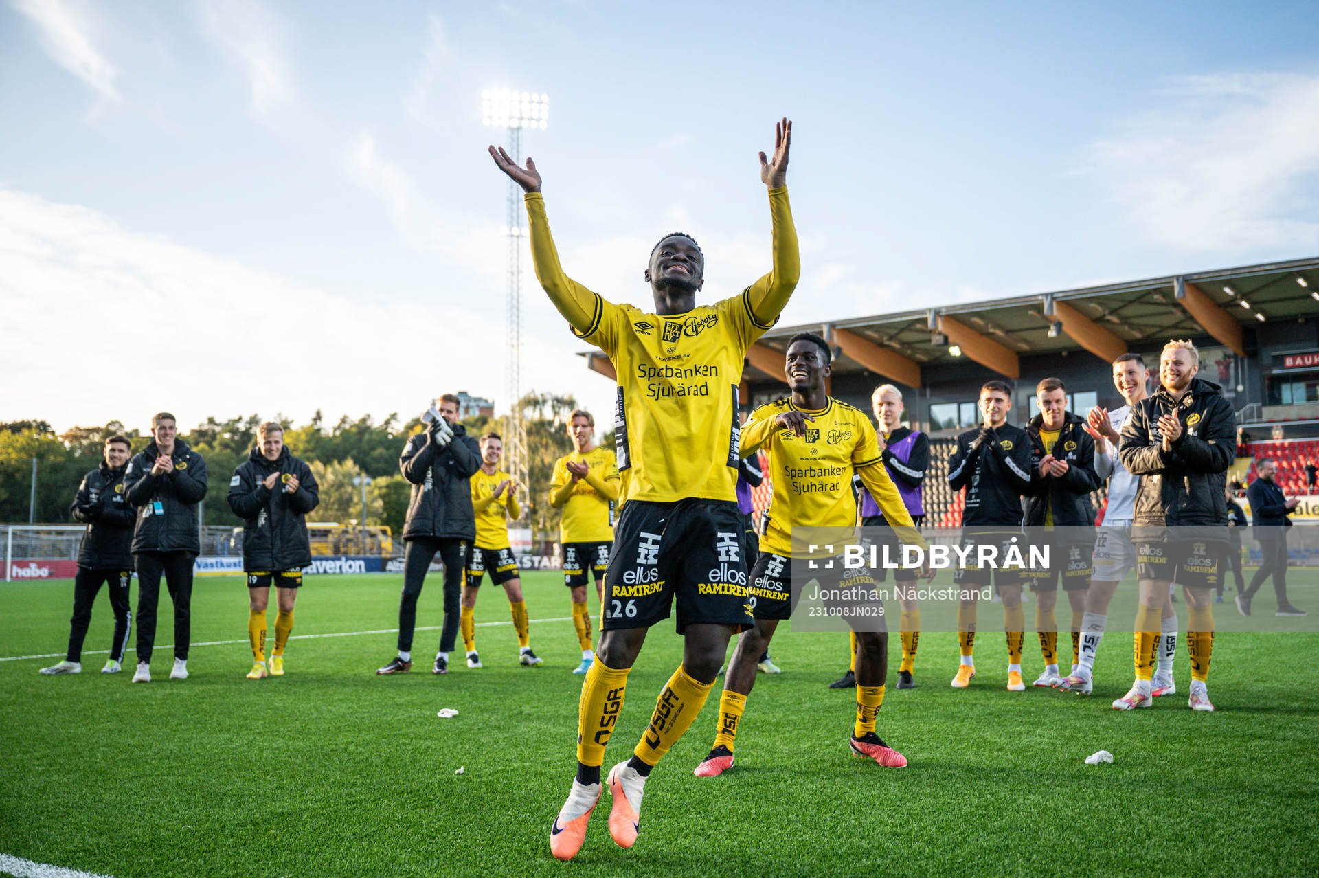 Elfsborgs Emmanuel Boateng jublar