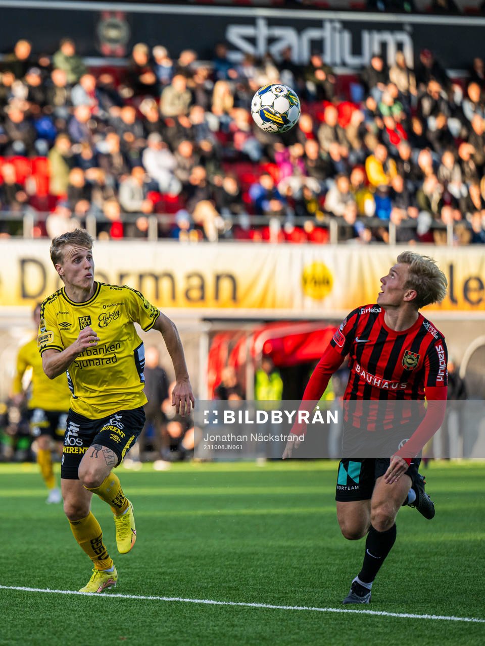 Brommapojkarnas Alexander Jensen och Elfsborgs Jeppe