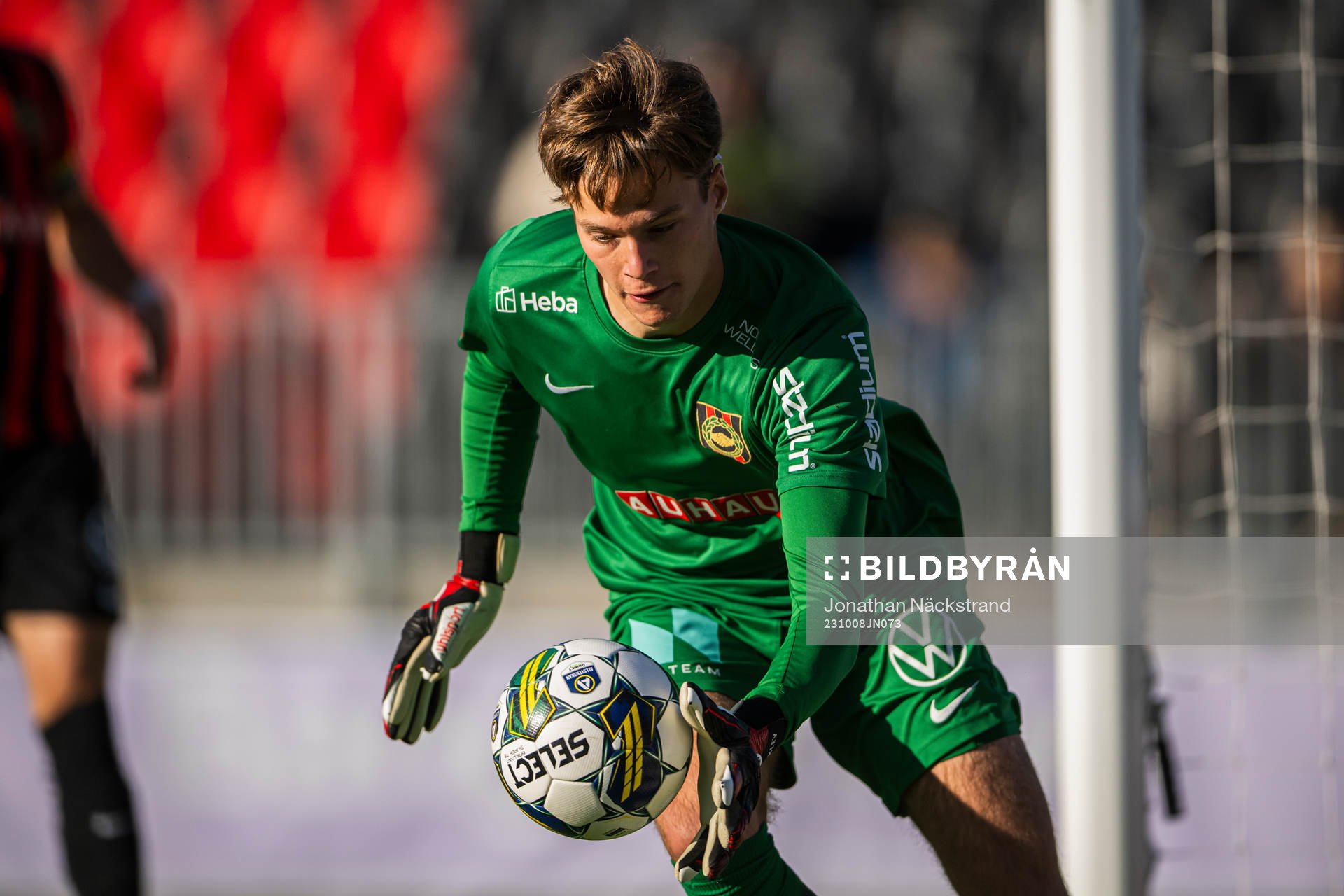 Brommapojkarnas målvakt Filip Sidklev