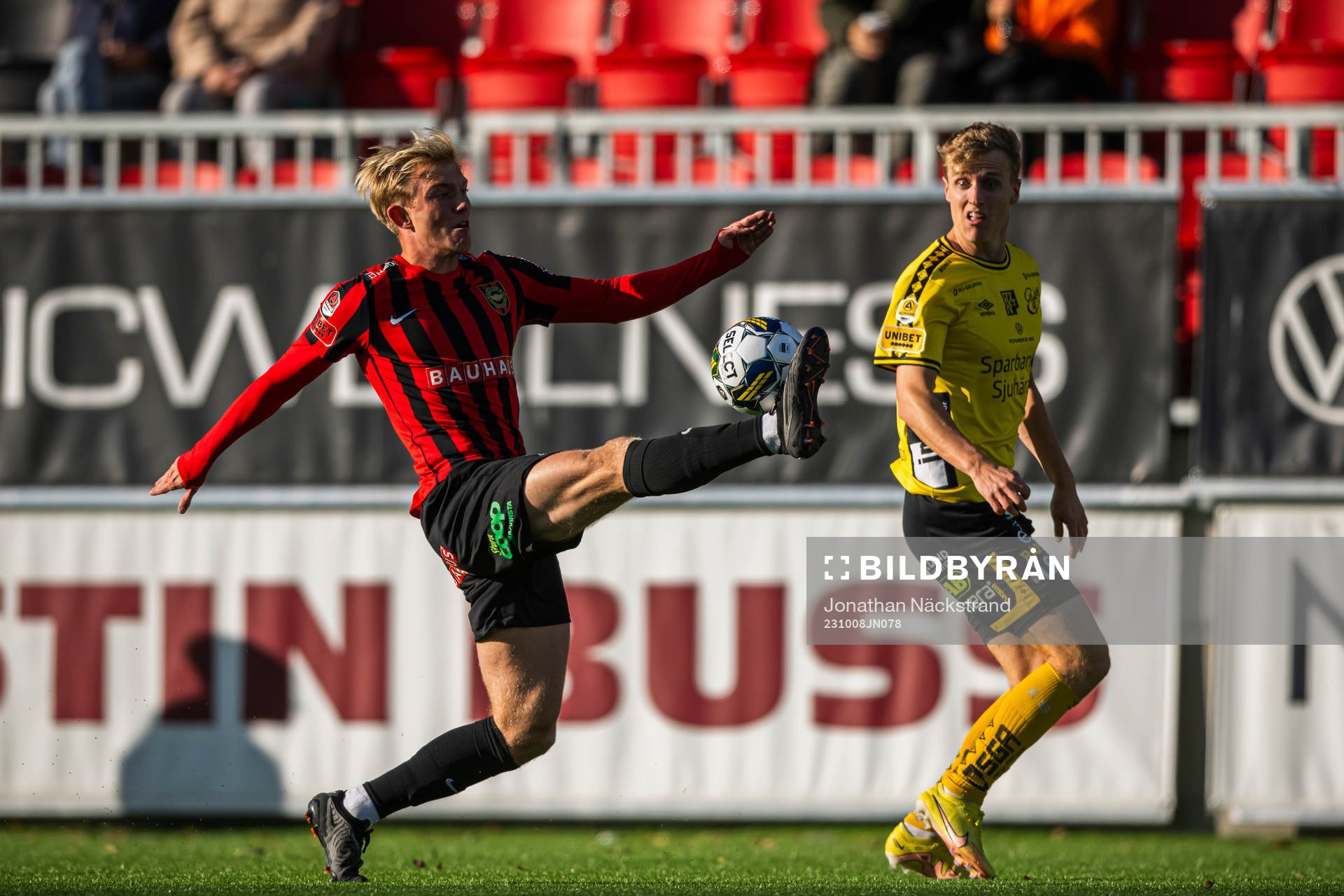 Brommapojkarnas Alexander Jensen och Elfsborgs Jeppe