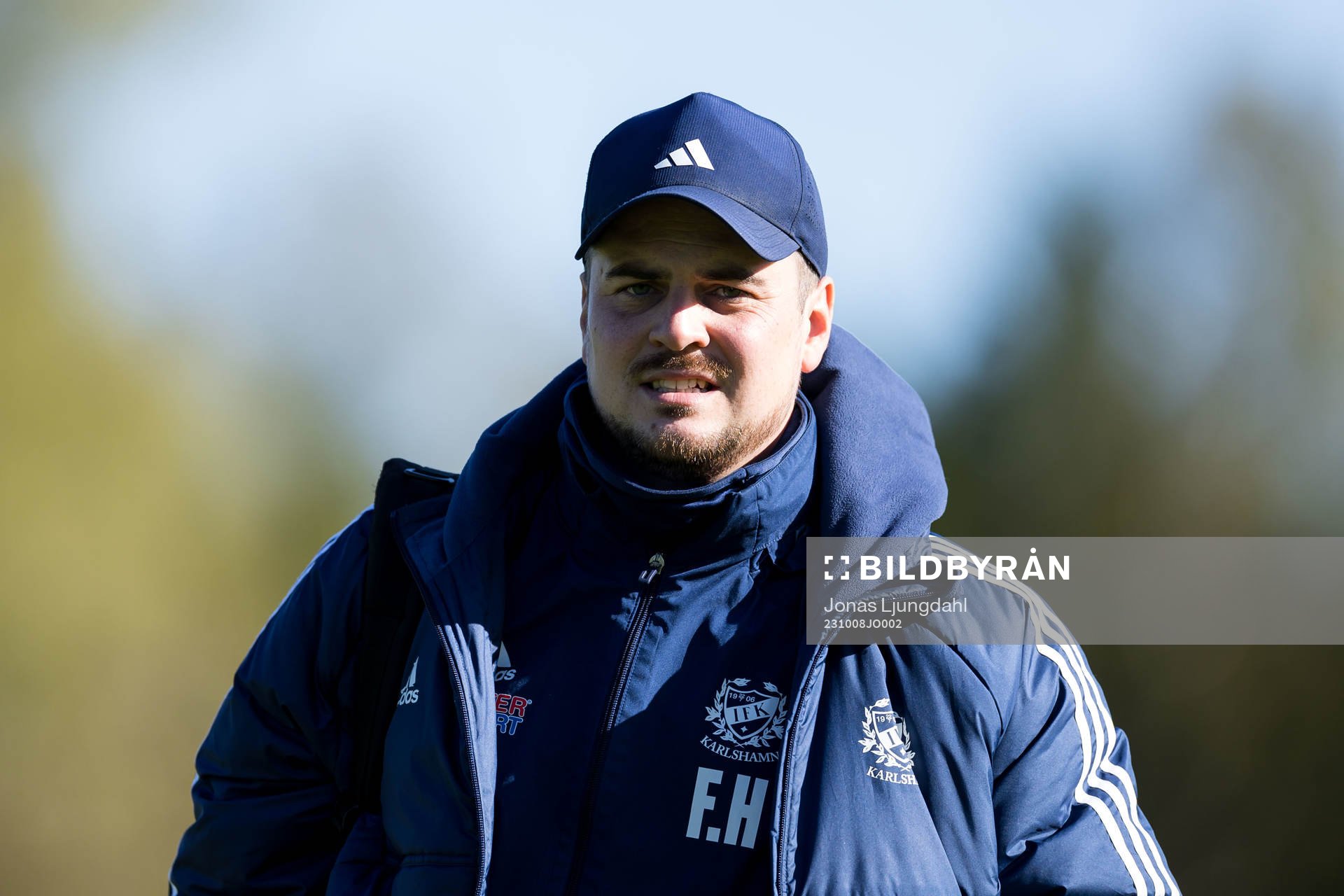 IFK Karlshamns tränare Filip Heimfors före