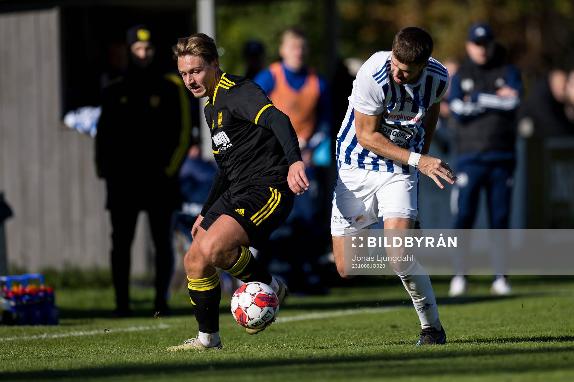 Växjö Norras Jacob Croby Edh och IFK Karlshamns Karl