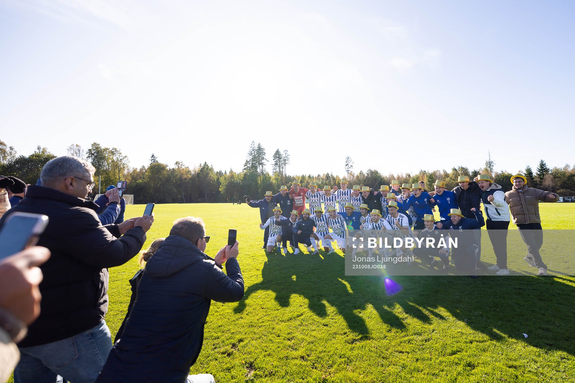 IFK Karlshamns spelare jublar