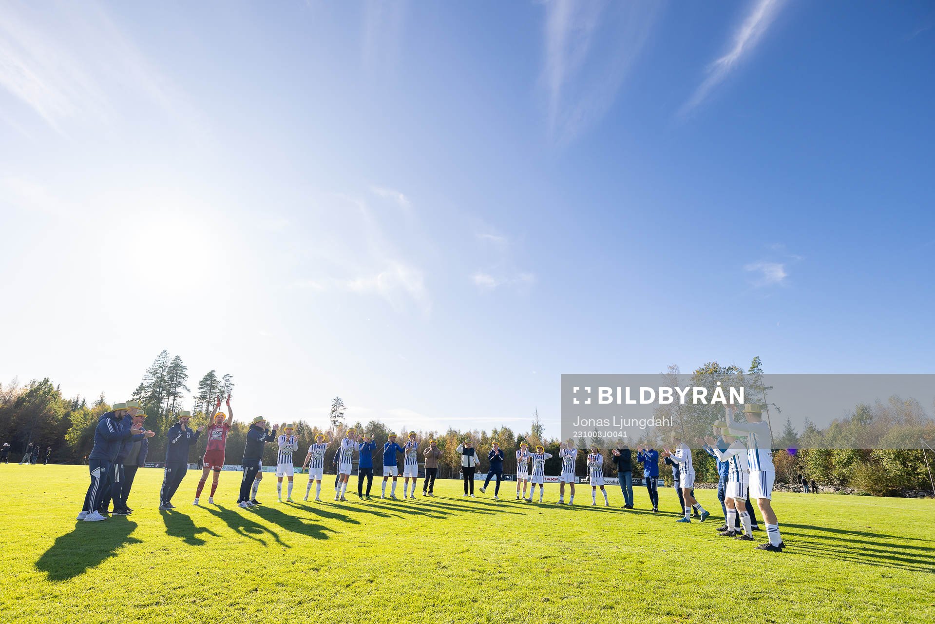 IFK Karlshamns spelare jublar