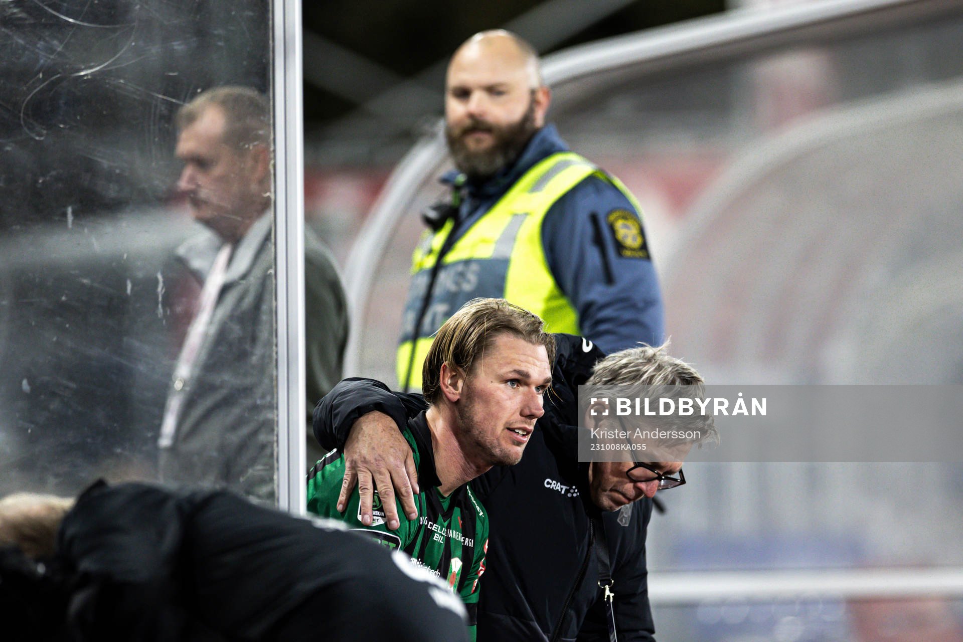 Varbergs Hampus Zackrisson och ordförande Lars Karlsson