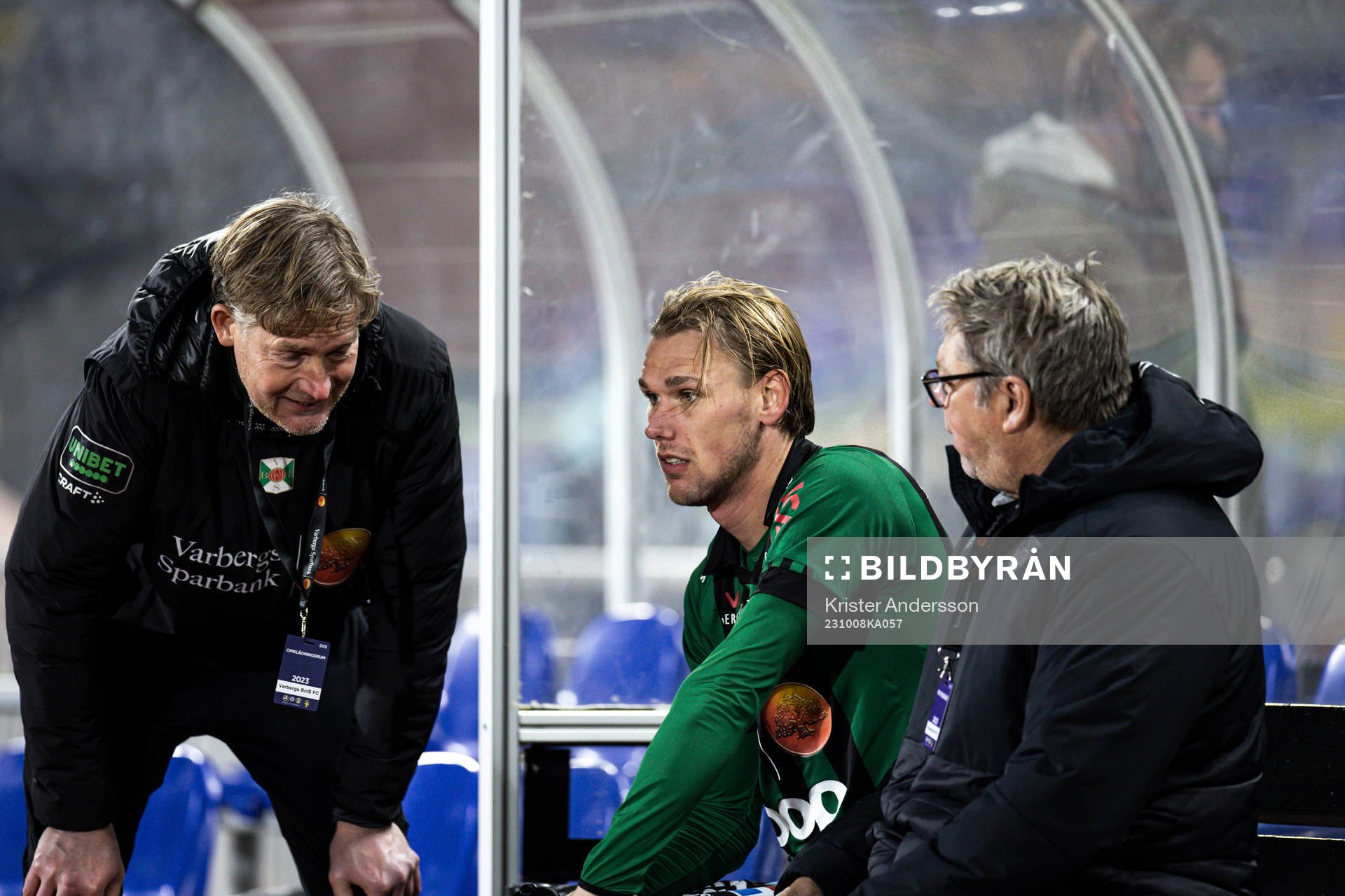 Varbergs Hampus Zackrisson och ordförande Lars Karlsson
