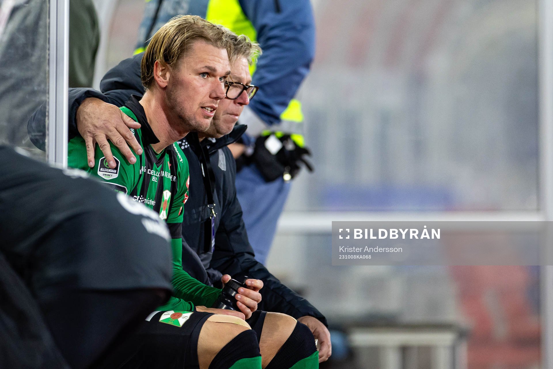 Varbergs Hampus Zackrisson och ordförande Lars Karlsson