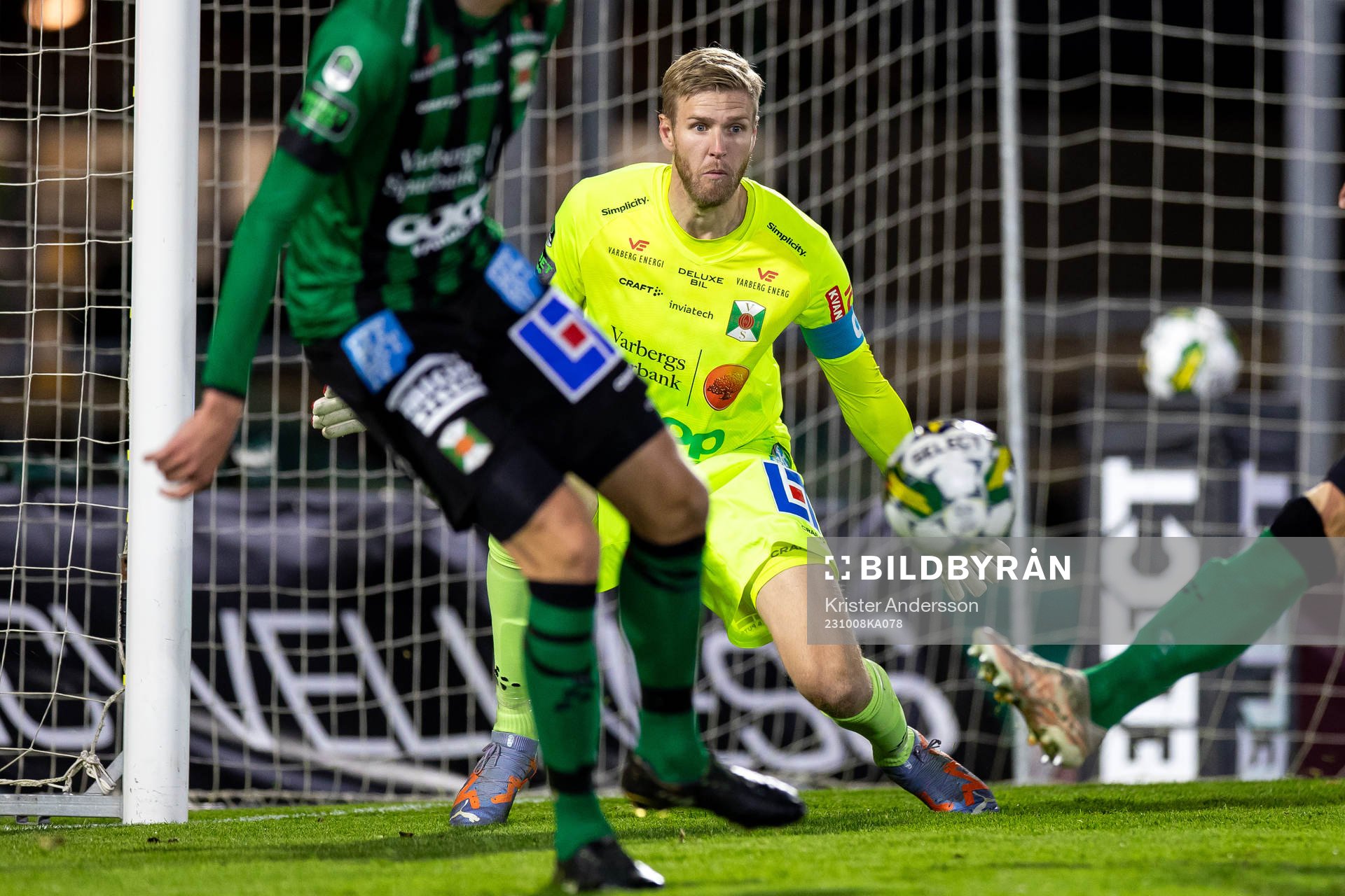 Varbergs målvakt Fredrik Andersson