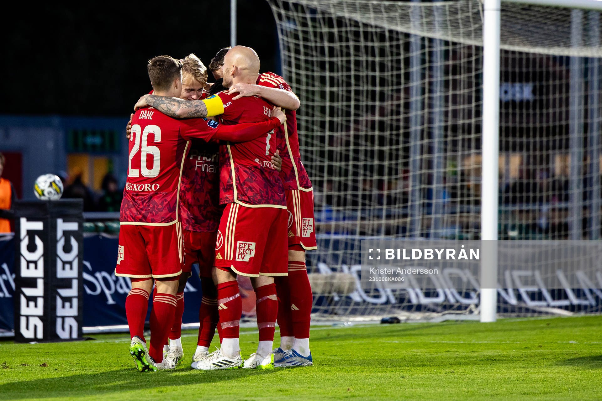 Djurgårdens spelare jublar