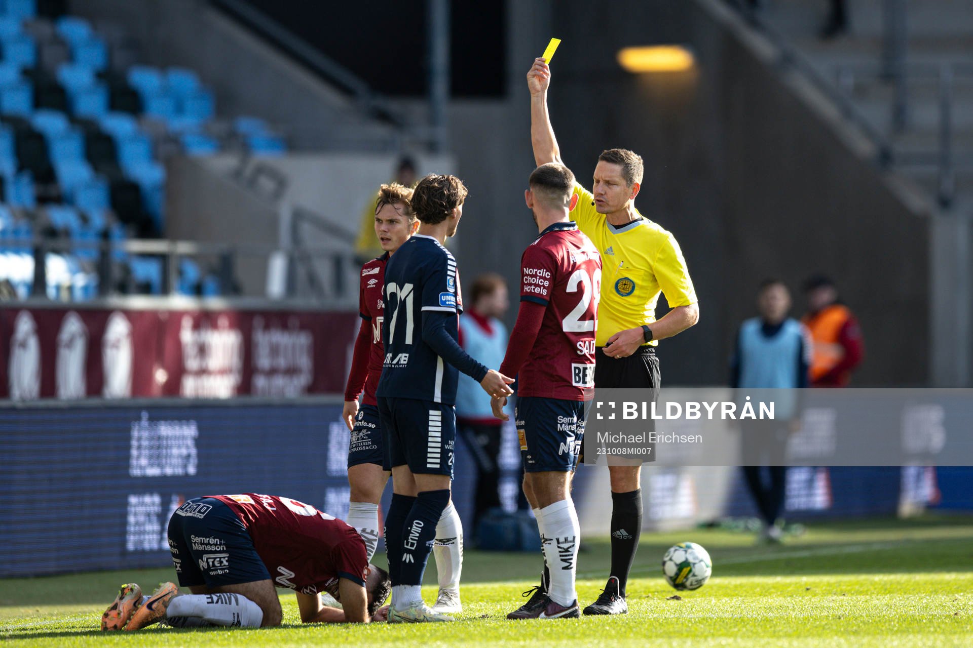 Utsiktens Fredrik Martinsson tilldelas en varning