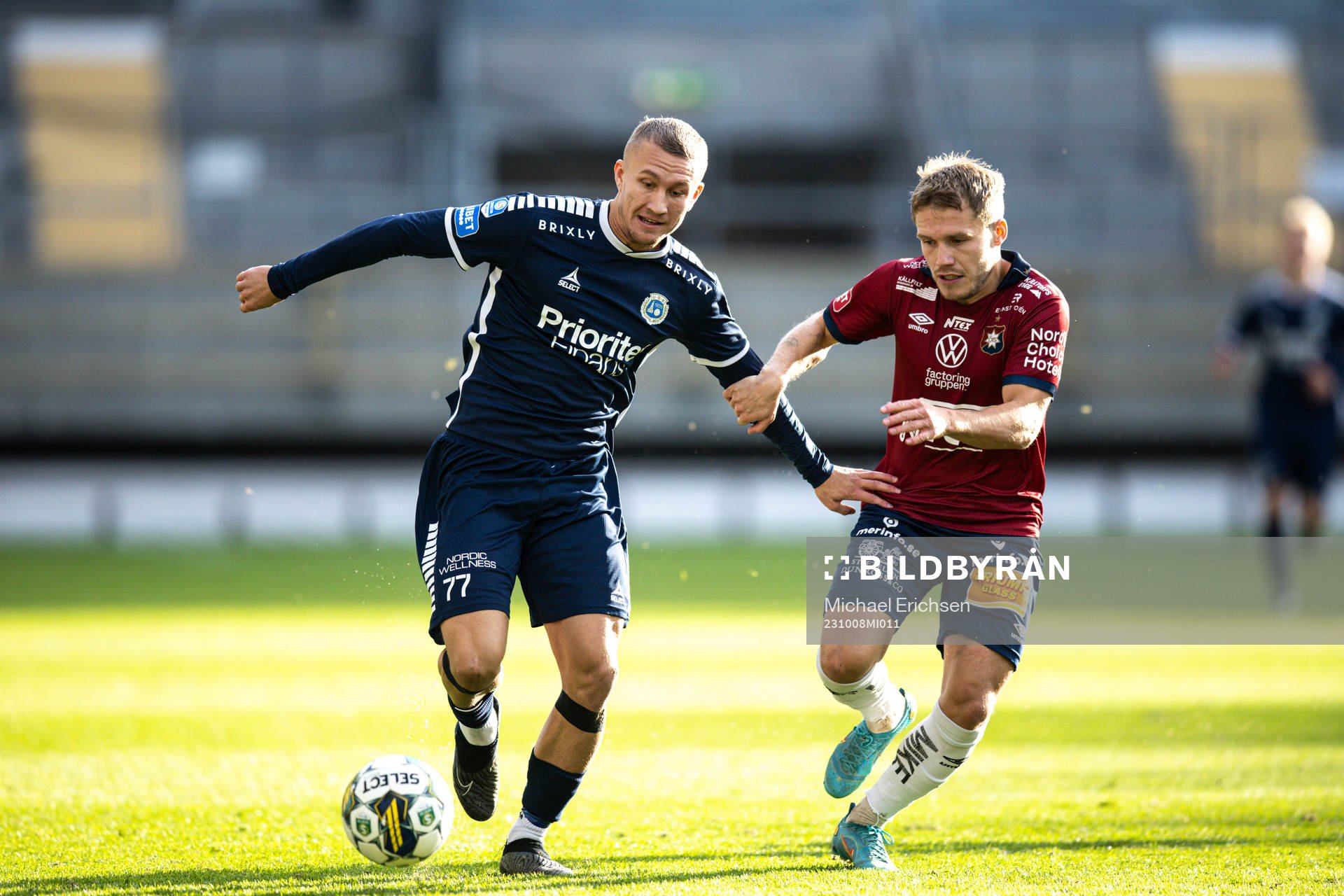 Utsiktens Karl Landsten och Örgrytes Hampus Dahlqvist