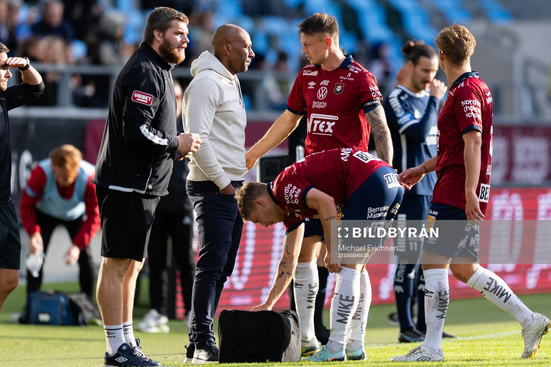 Örgrytes tränare Jeffrey Aubynn och Marcus Haglind Sangre