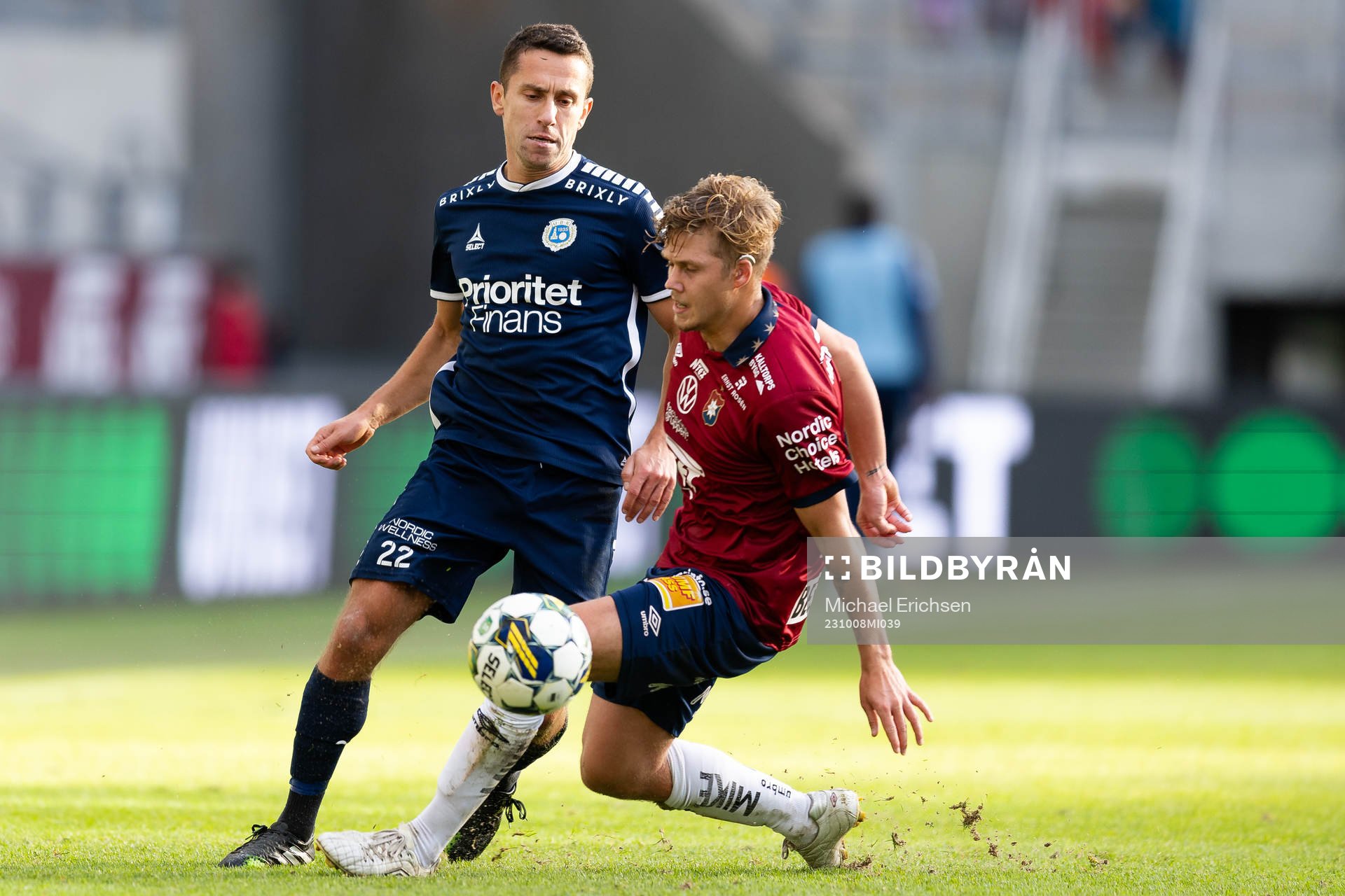 Utsiktens Predrag Randelovic och Örgrytes Kevin Holmén