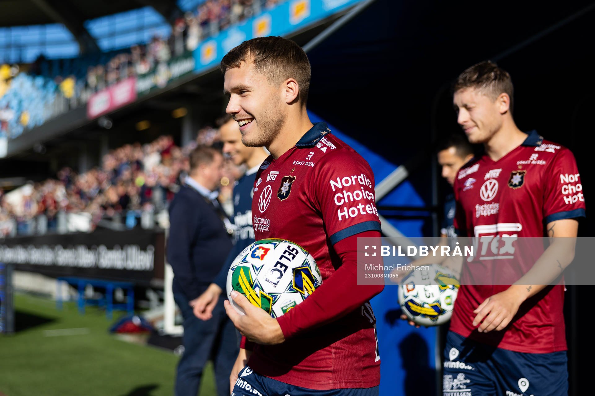 Örgrytes Hampus Dahlqvist innan fotbollsmatchen i