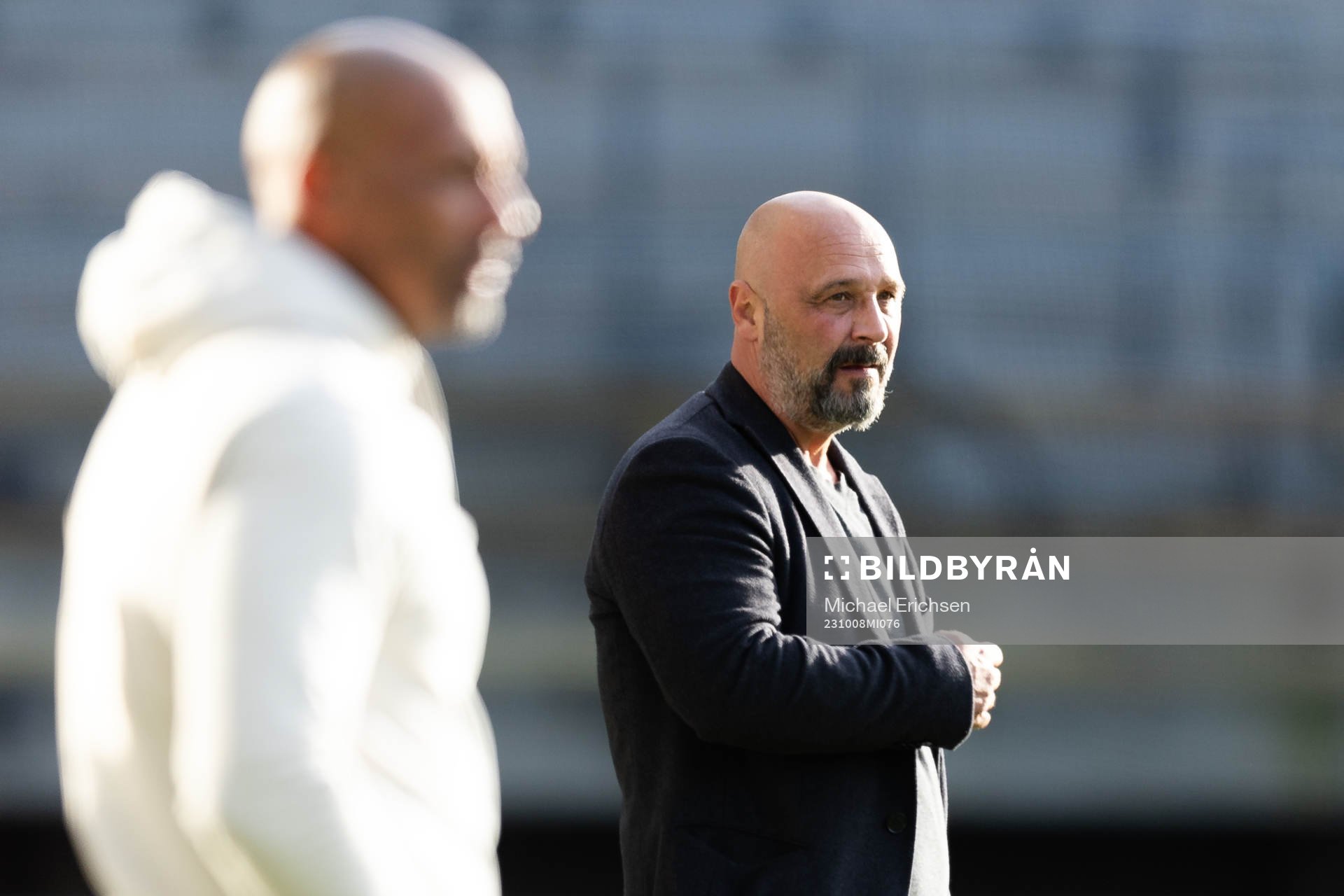 Örgrytes tränare Jeffrey Aubynn och Utsiktens manager