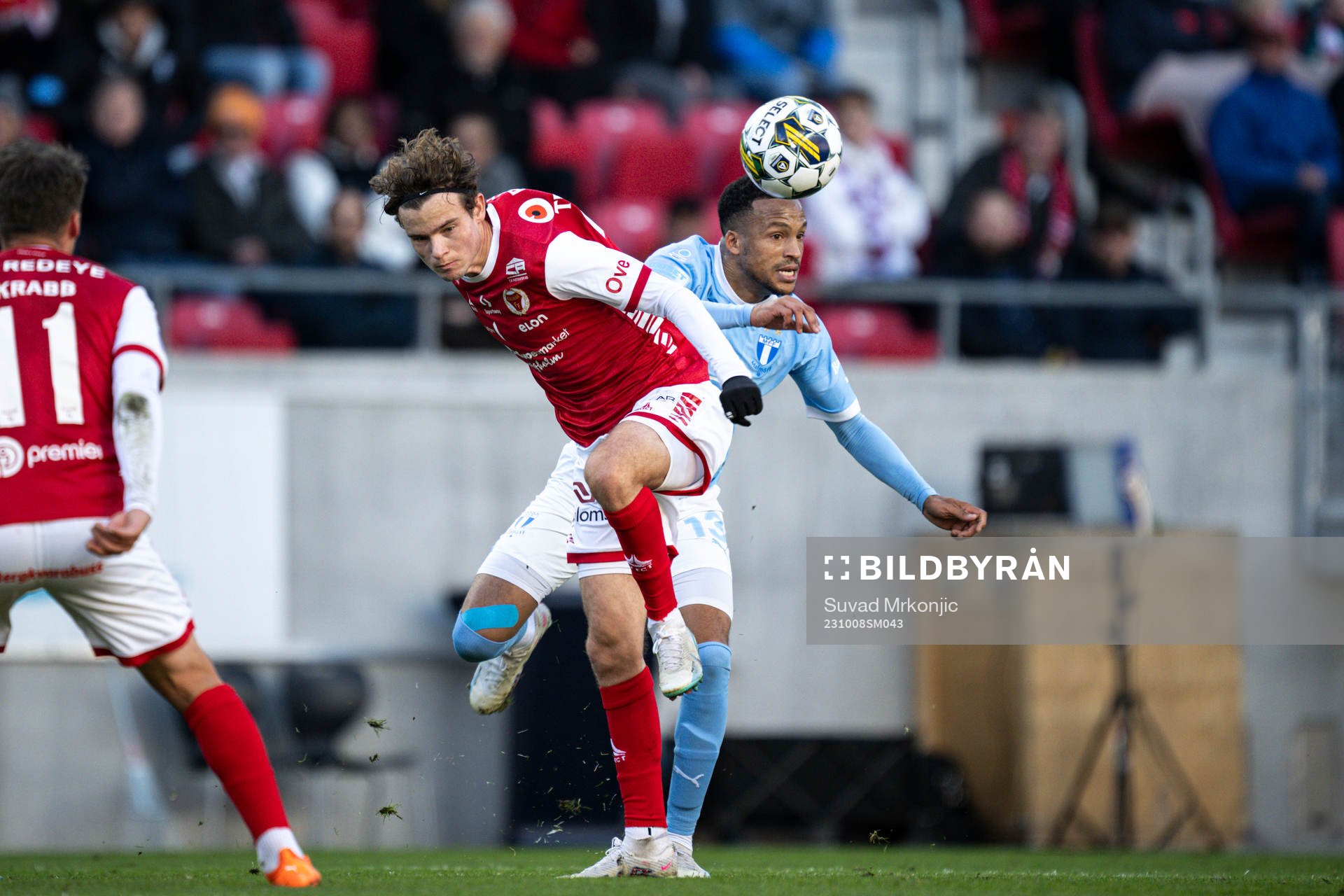 Kalmars Jacob Trenskow och Malmö FFs Martin Olsson