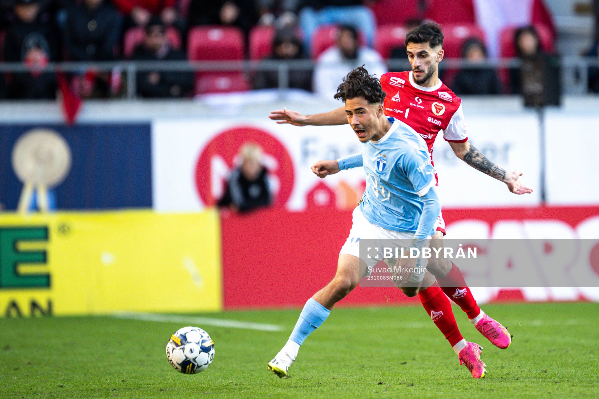 Malmö FFs Adrian Skogmar och Kalmars Noah Shamoun