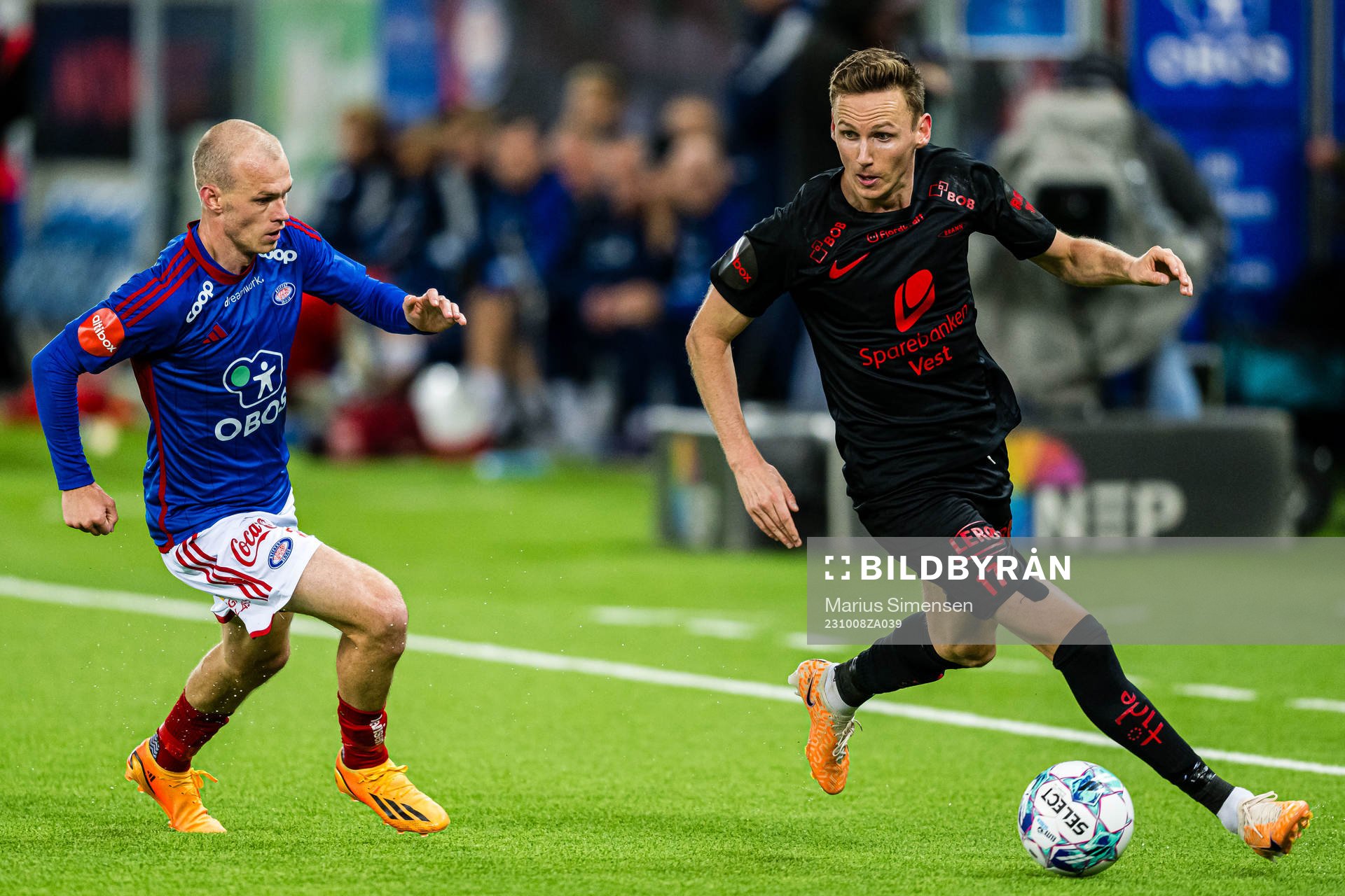 Petter Strand of Vålerenga and Joachim Soltvedt of Brann