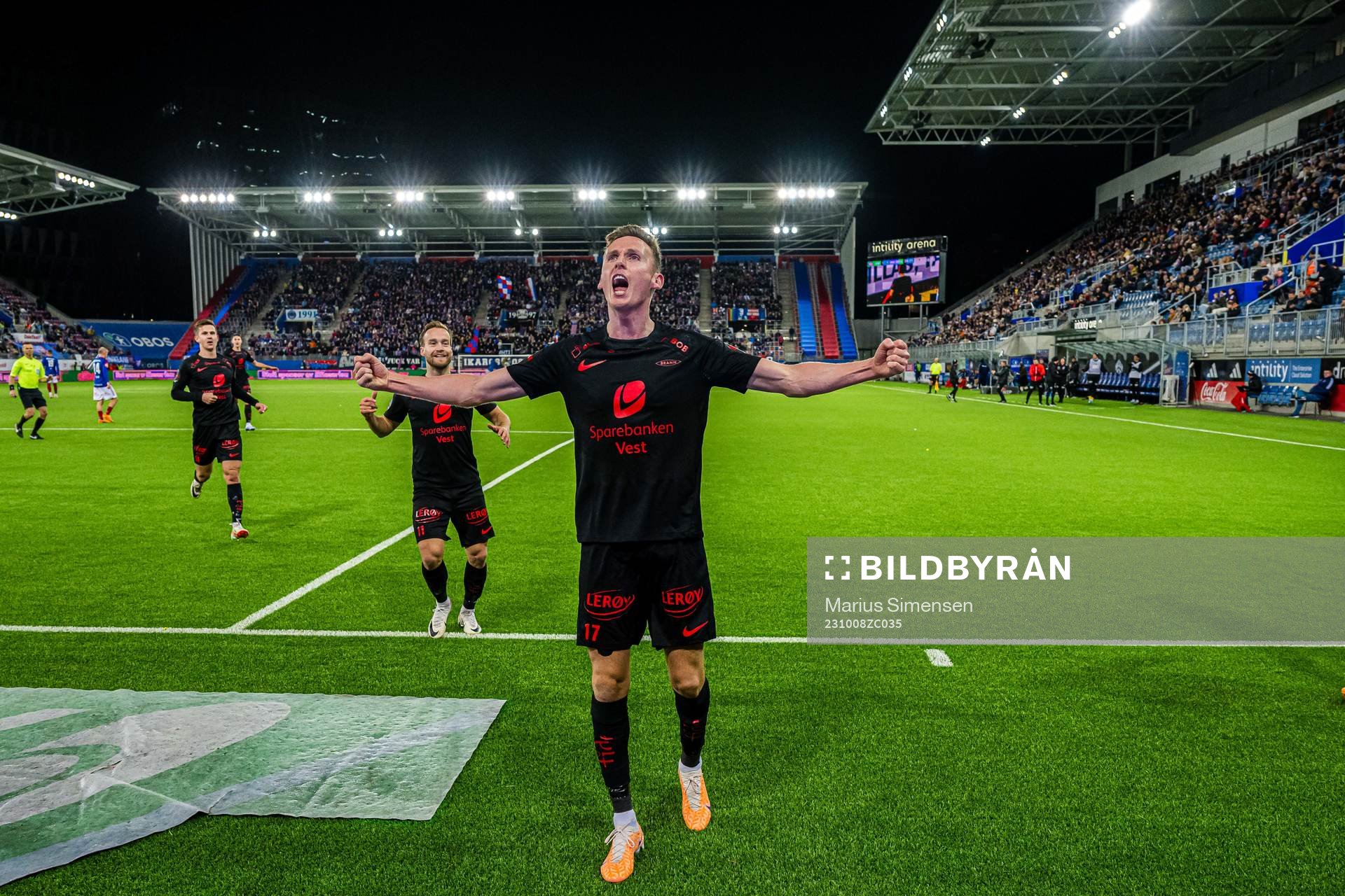 Joachim Soltvedt of Brann celebrates