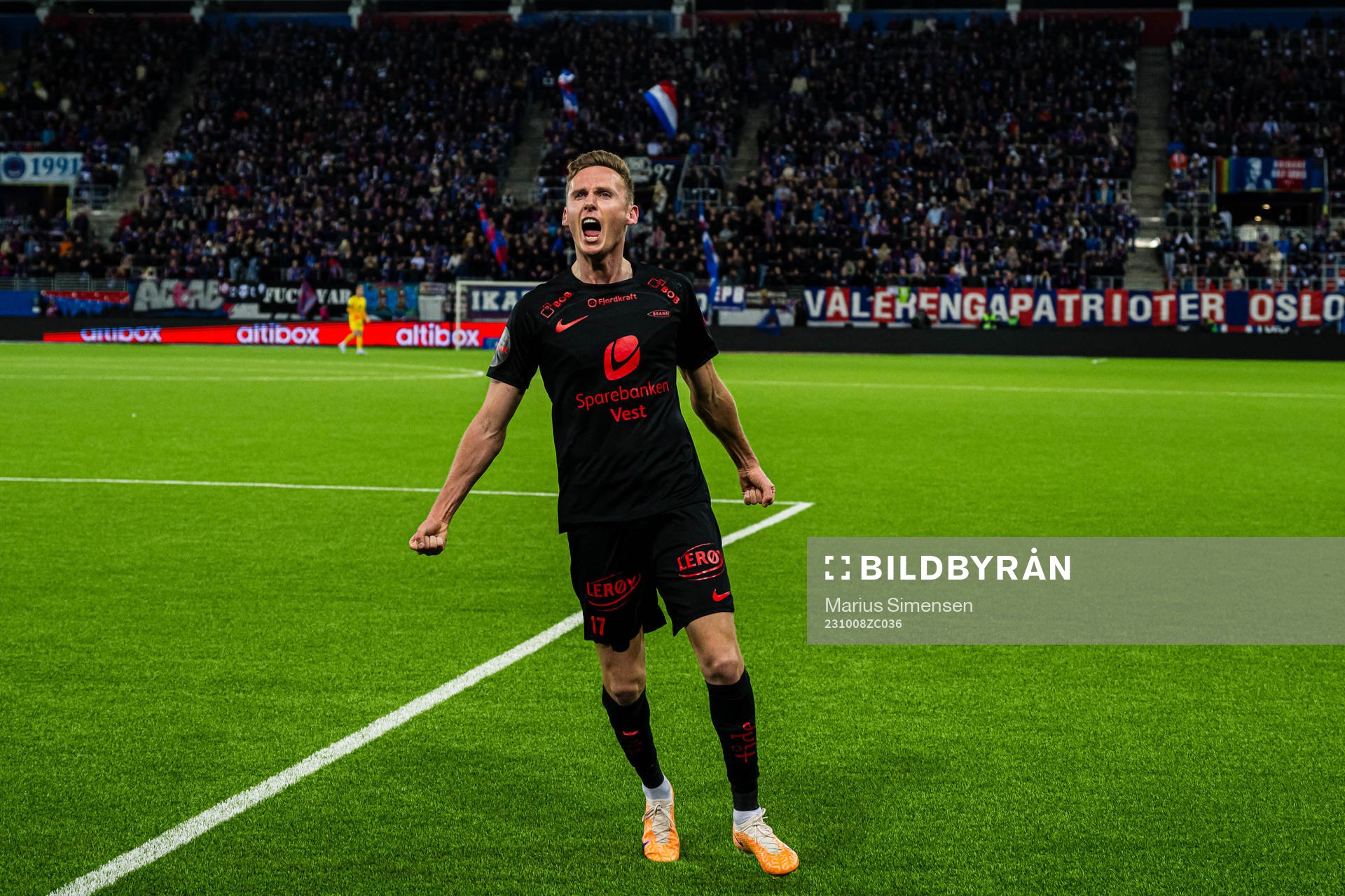 Joachim Soltvedt of Brann celebrates