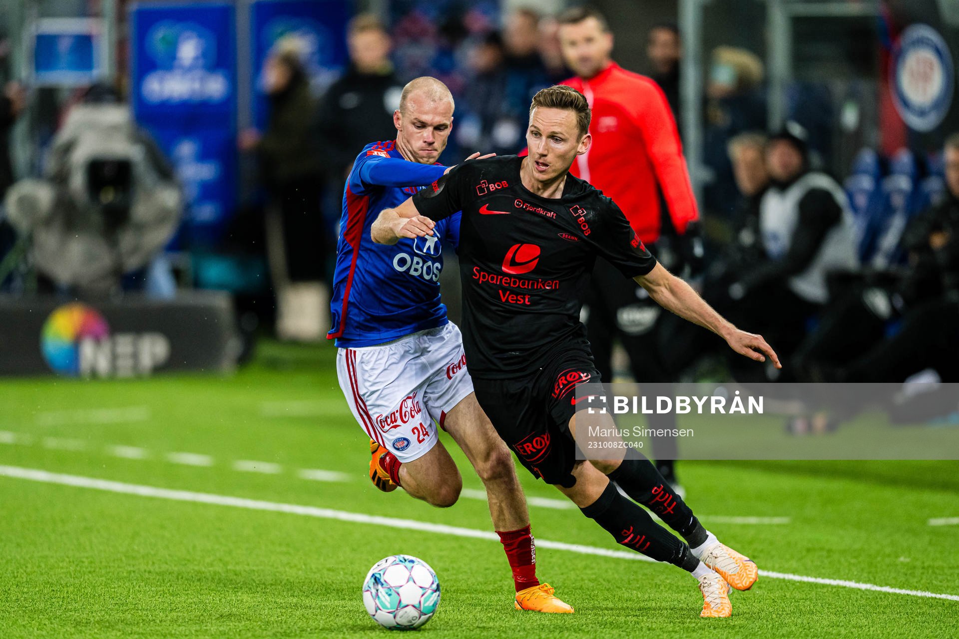 Petter Strand of Vålerenga and Joachim Soltvedt of Brann