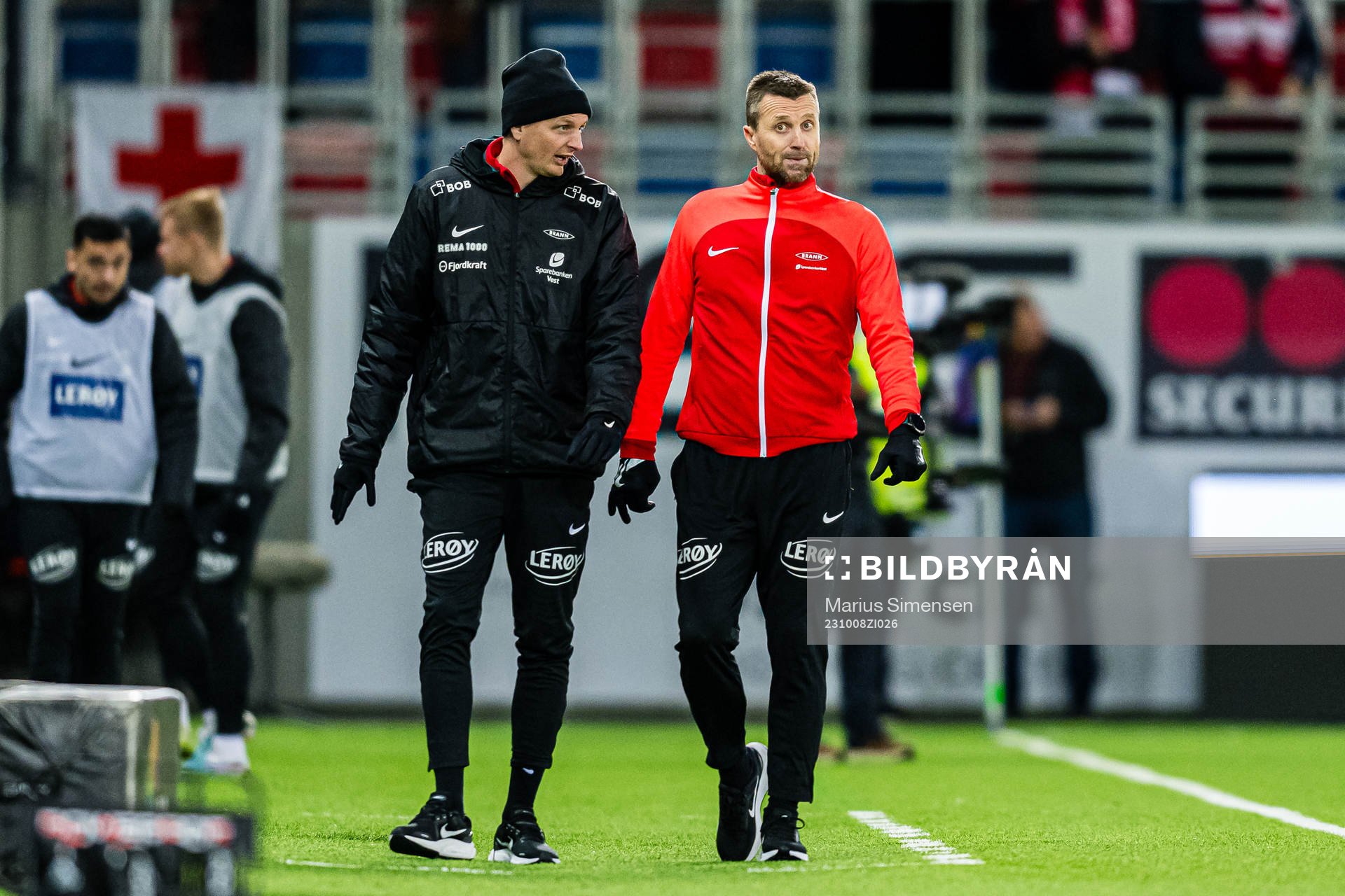 Erik Huseklepp, assistant coach of Brann, and Eirik