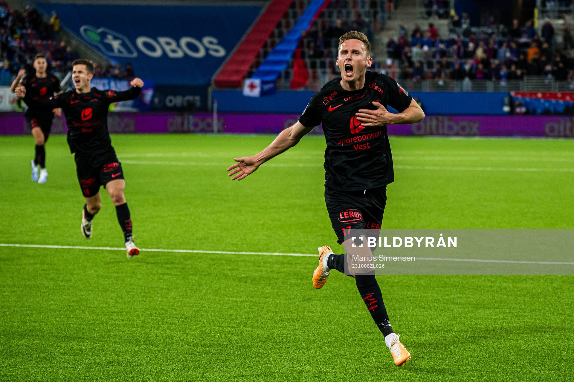 Joachim Soltvedt of Brann celebrates