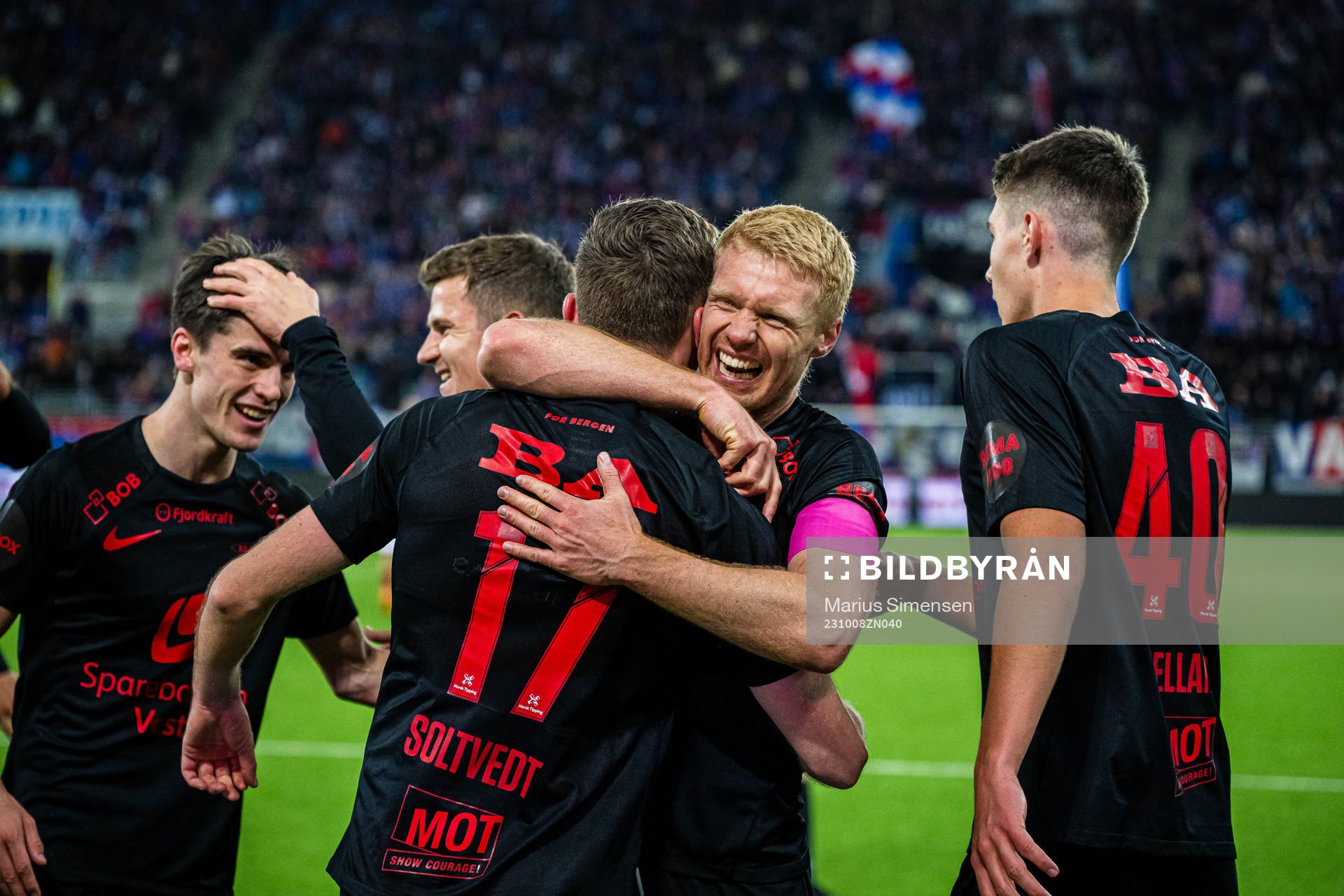 Joachim Soltvedt of Brann celebrates