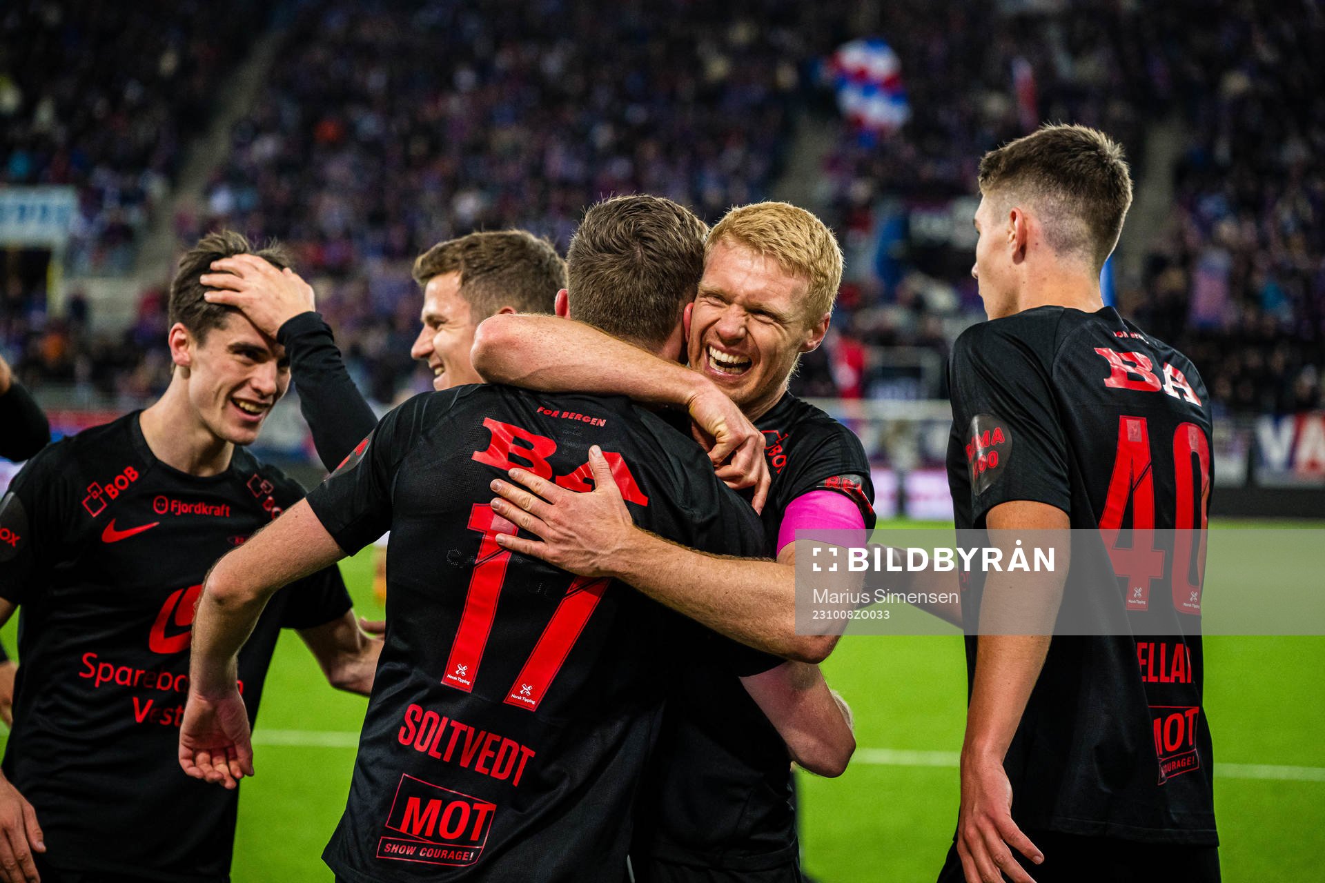 Joachim Soltvedt of Brann celebrates