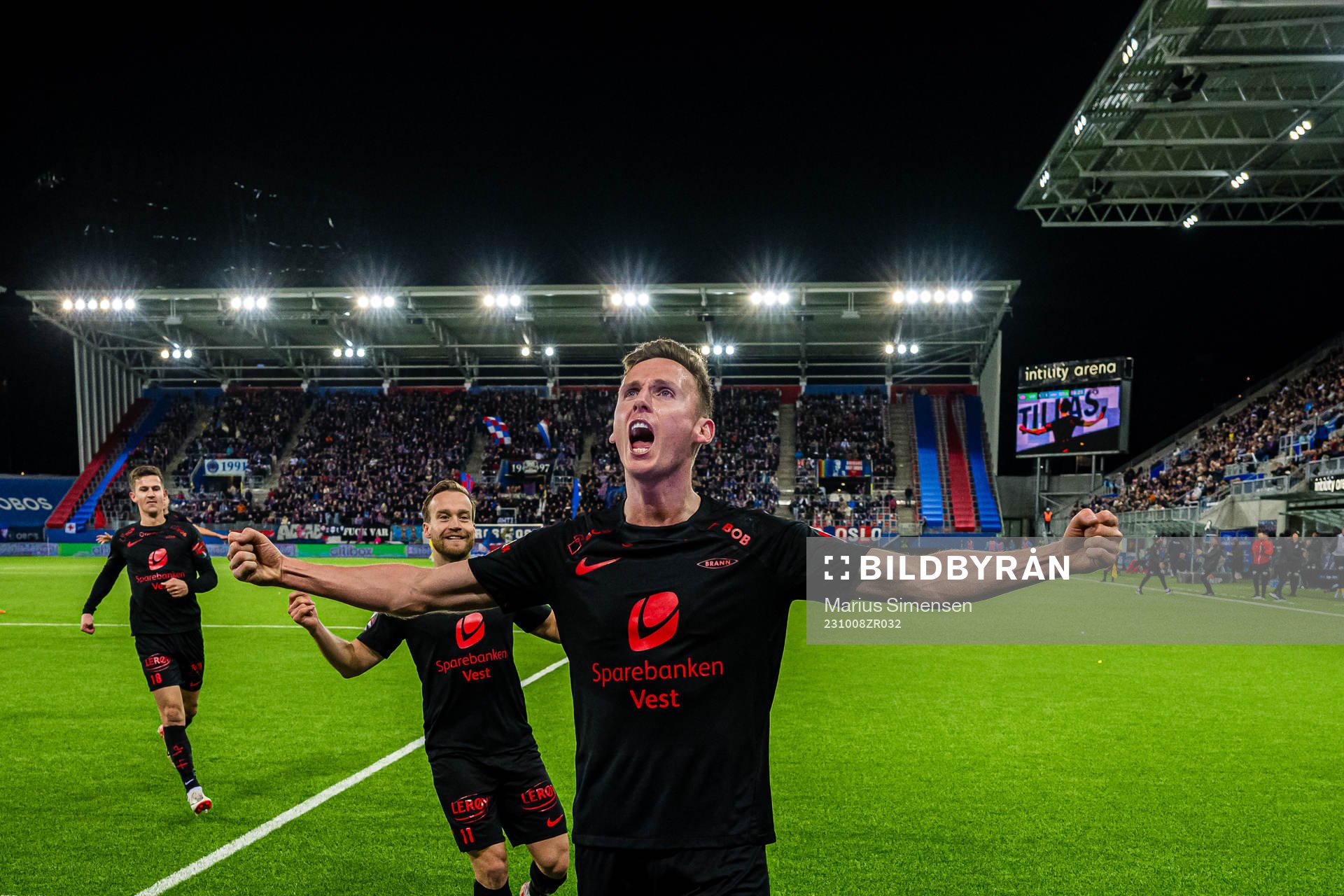 Joachim Soltvedt of Brann celebrates