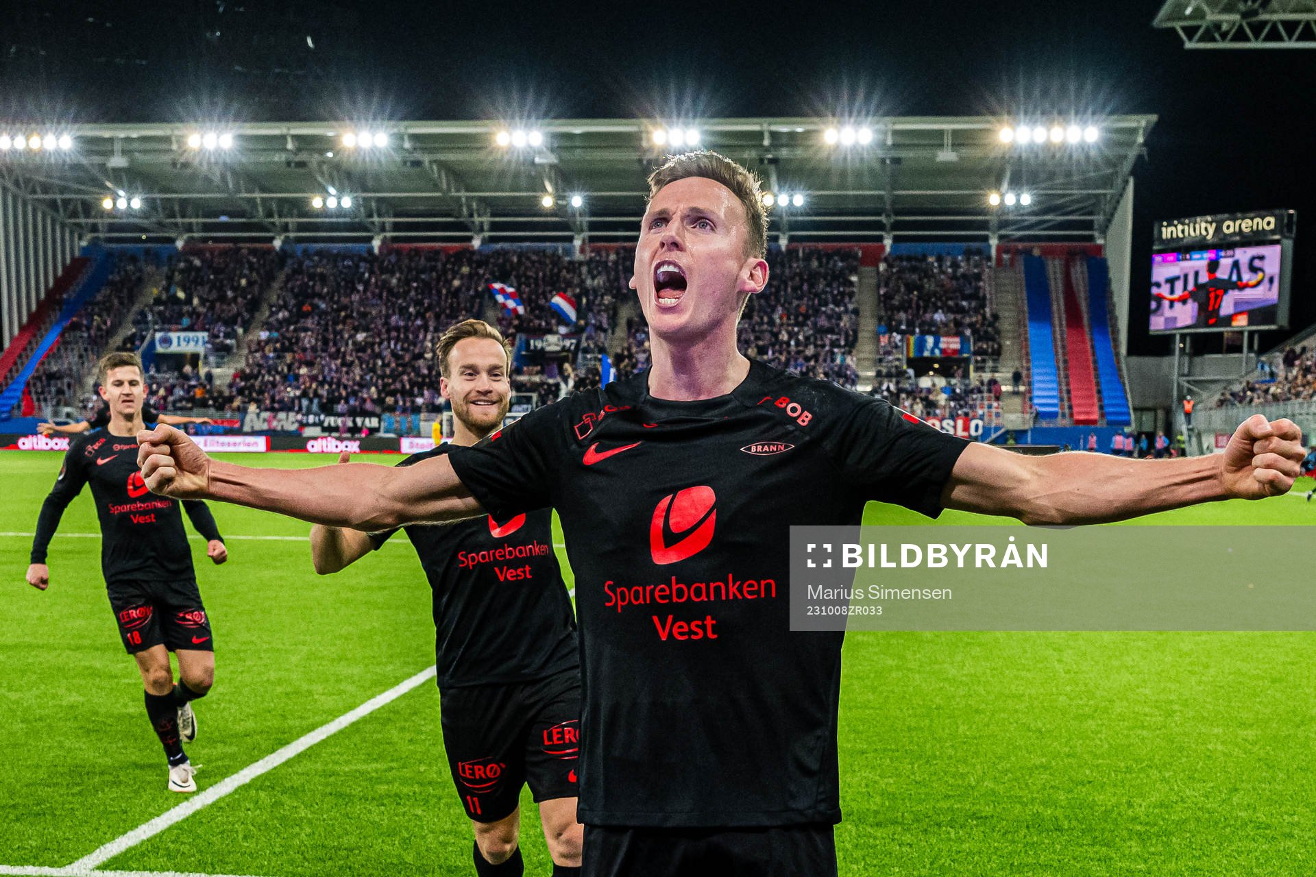 Joachim Soltvedt of Brann celebrates