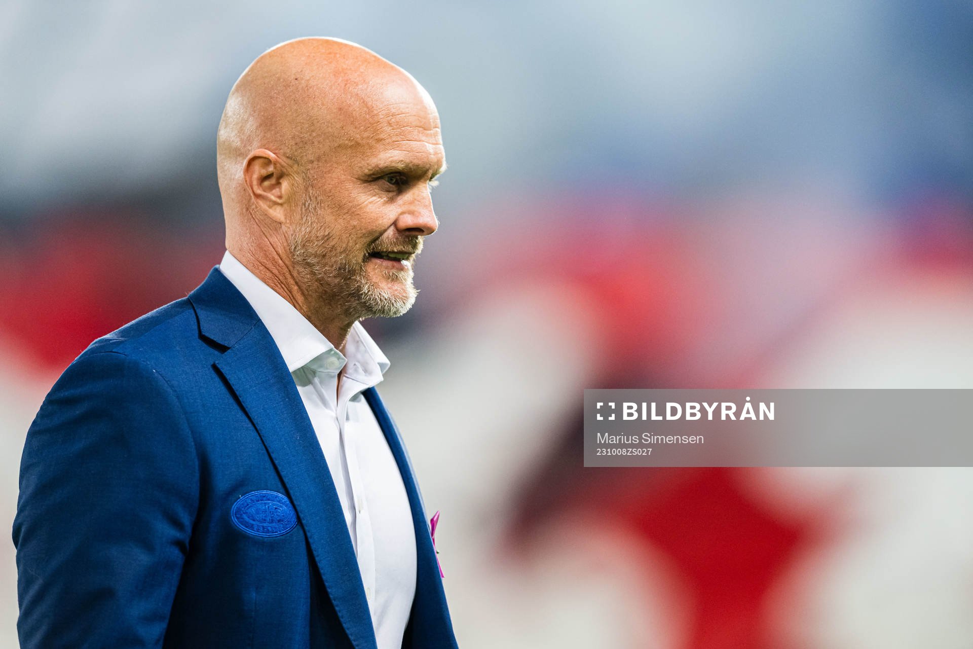 Joacim Jonsson, sports director of Vålerenga, ahead of the Eliteserien match between Vålerenga and Brann on October 8, 2023 in Oslo.