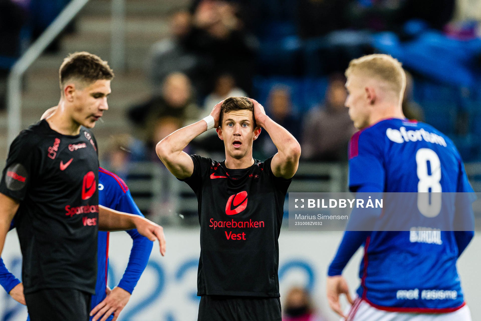 Sander Kartum of Brann reacts