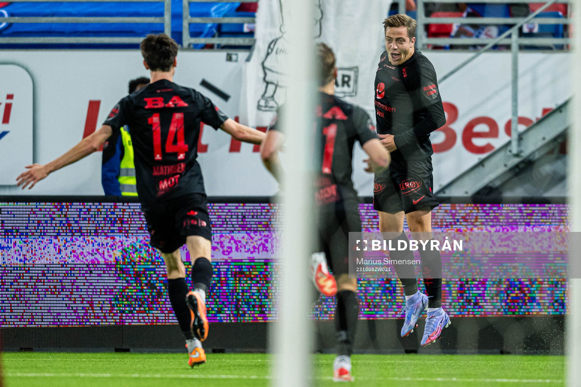 Frederik Børsting of Brann celebrates