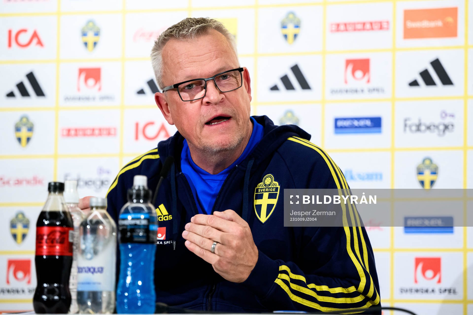 Janne Andersson, head coach of the Swedish men's football