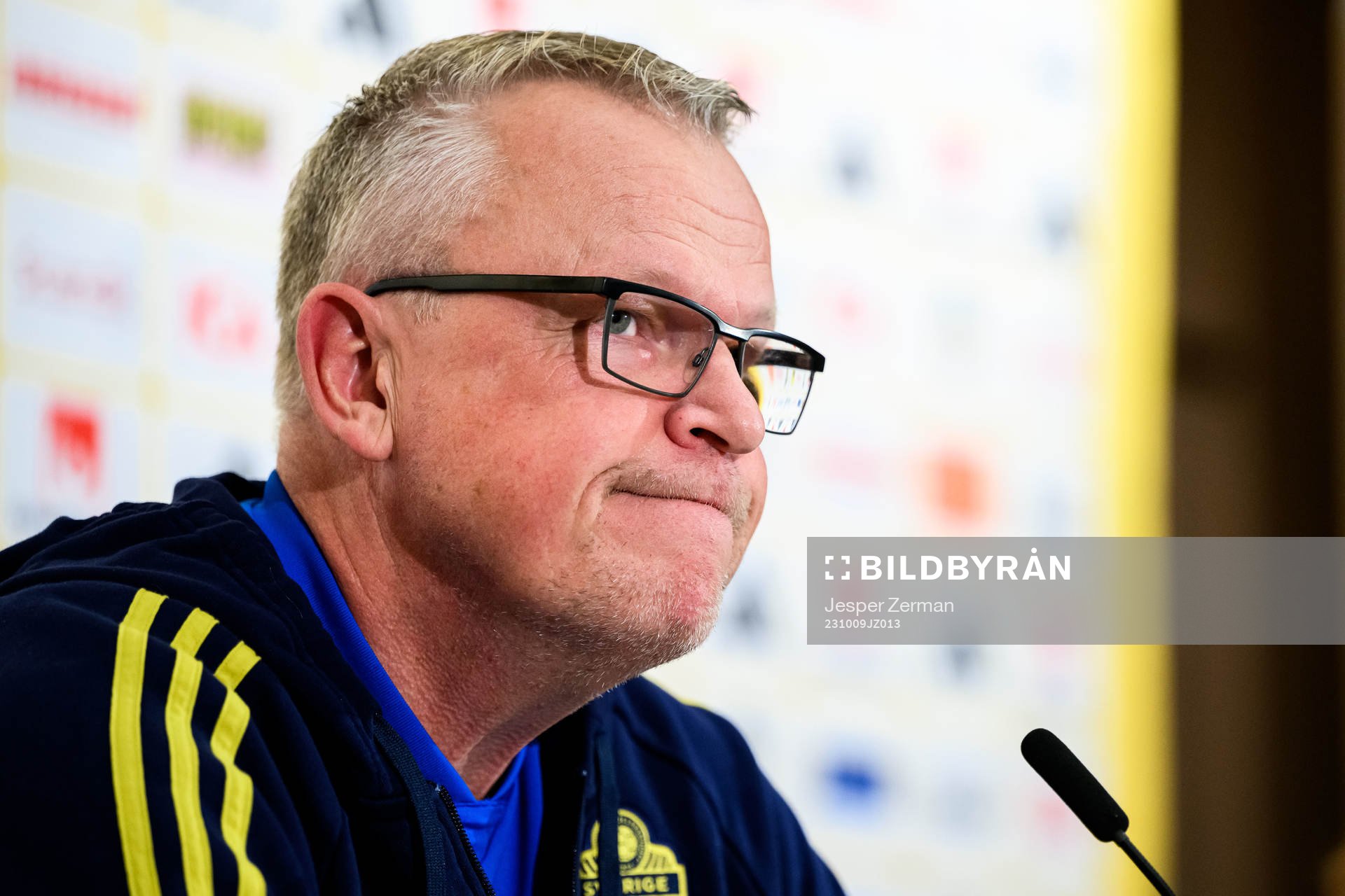of the Swedish men's football national team at a press