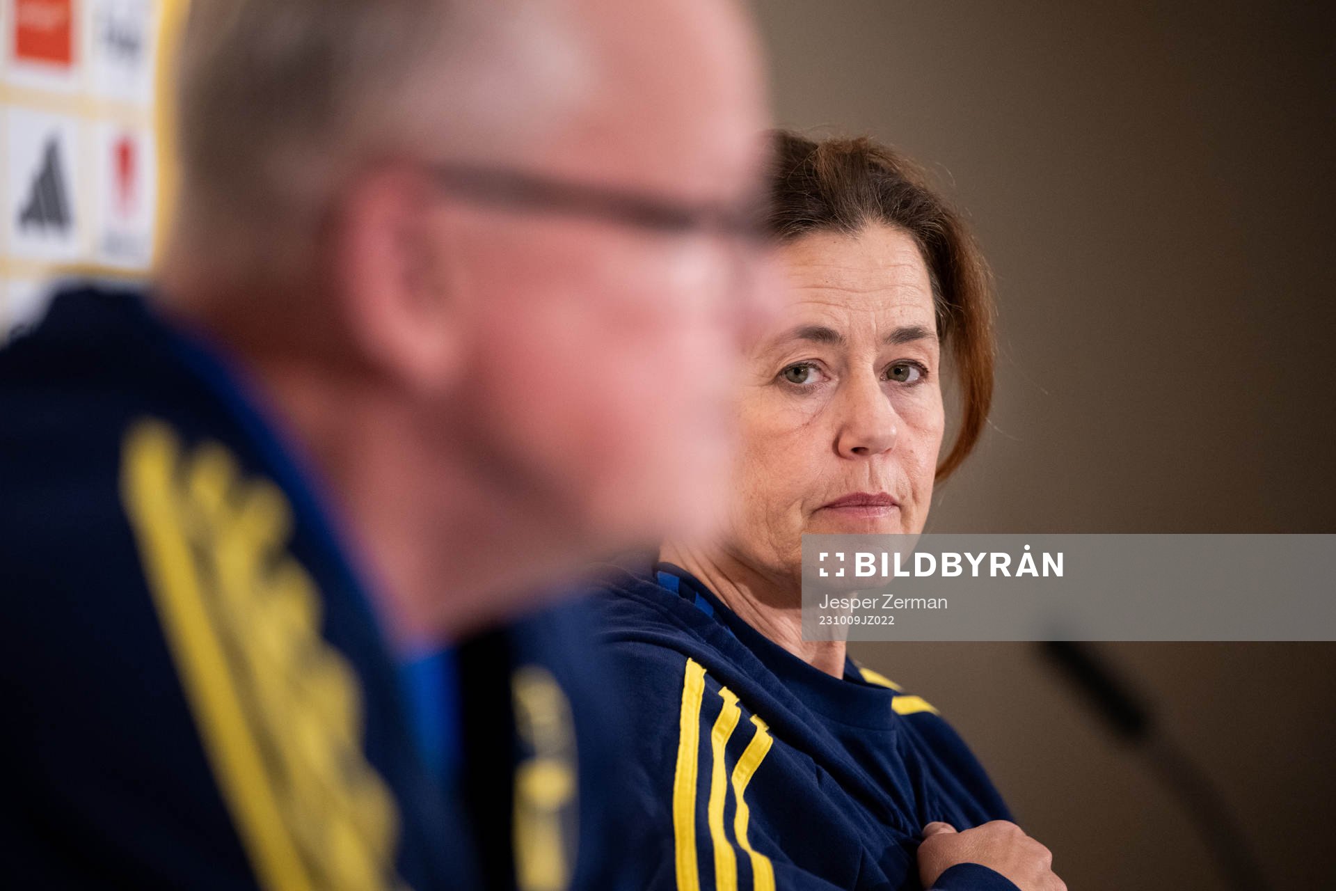 Petra Thorén, media officer of the Swedish men's football