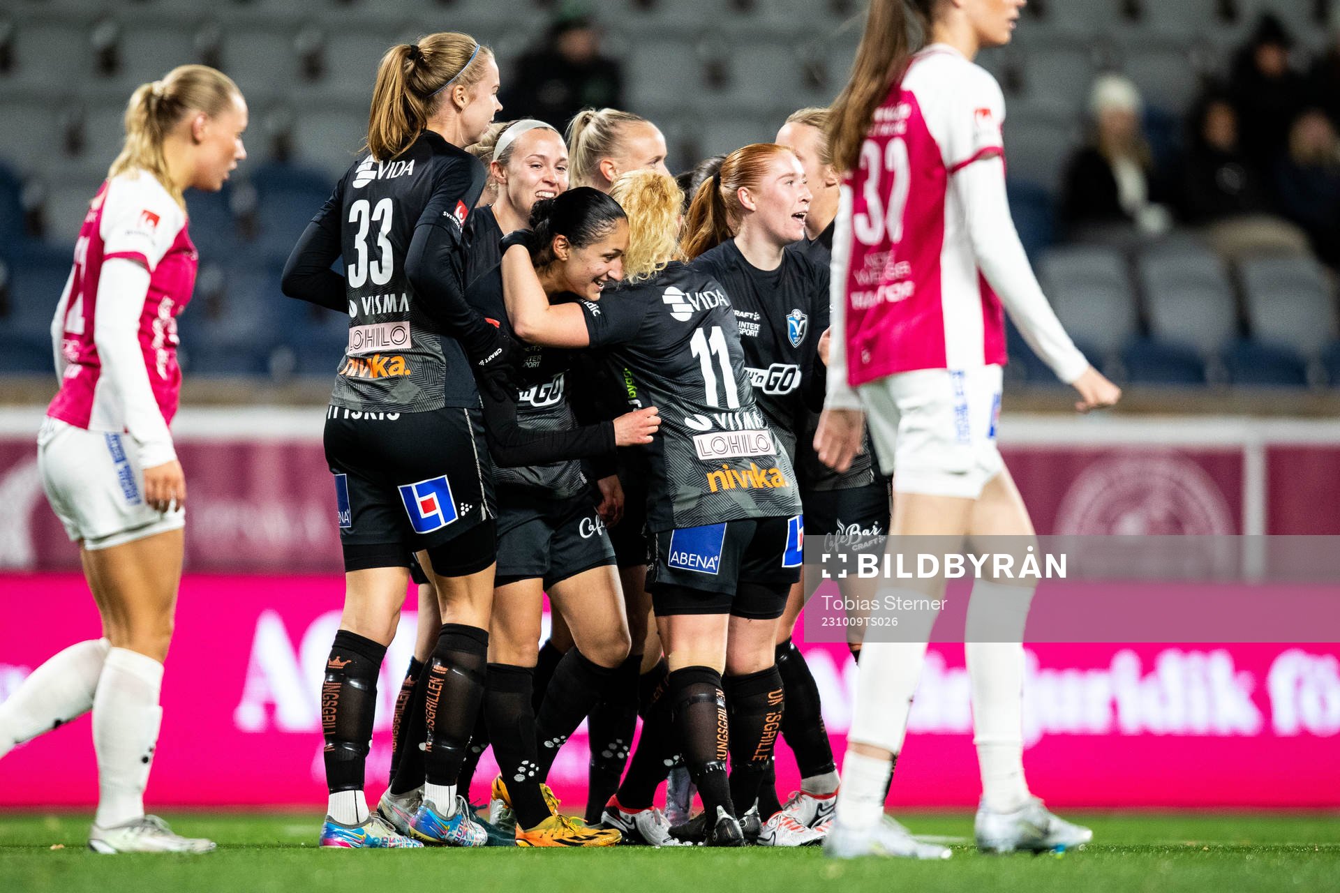 Växjö DFFs Nesrin Akgun jublar