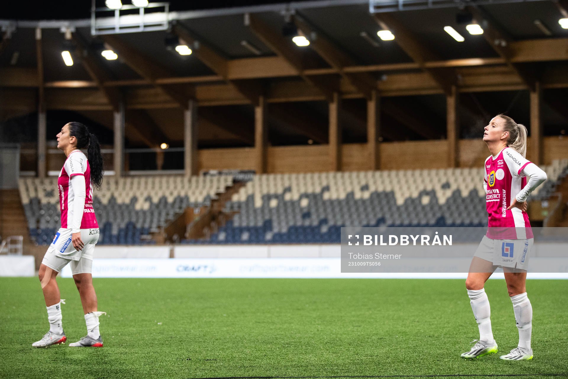 IK Uppsalas Maria Poli och Ellinor Johansson deppar