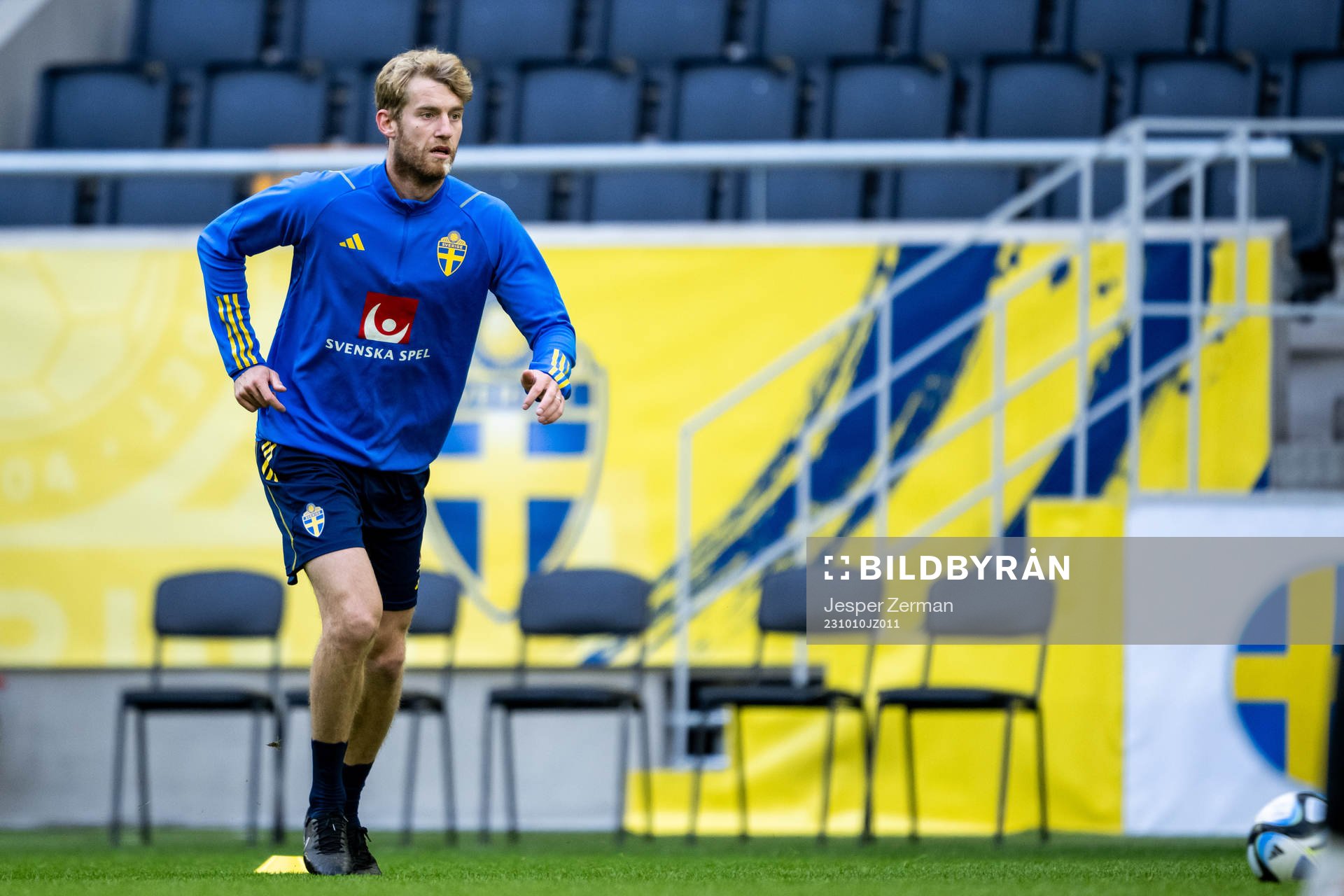 Filip Helander of the Swedish national football team at a