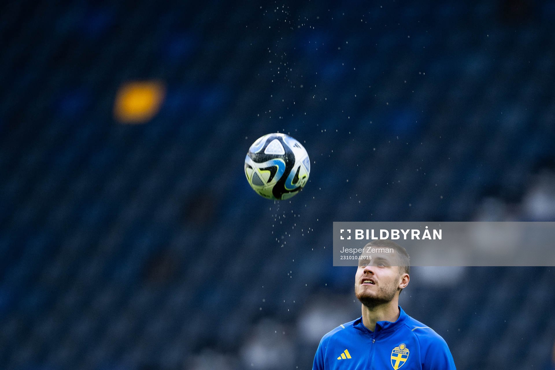 Mattias Svanberg of the Swedish national football team at a