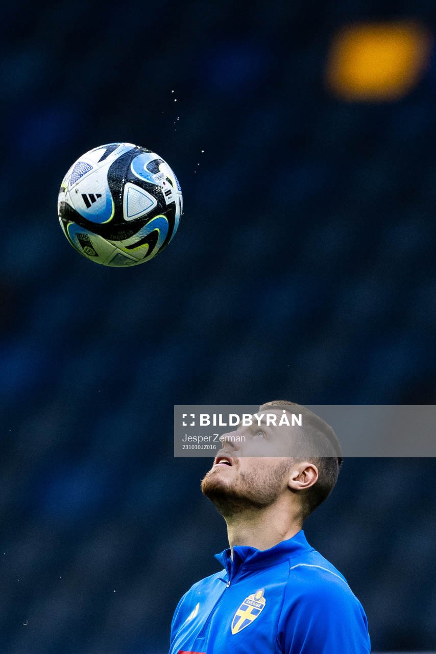 Mattias Svanberg of the Swedish national football team at a