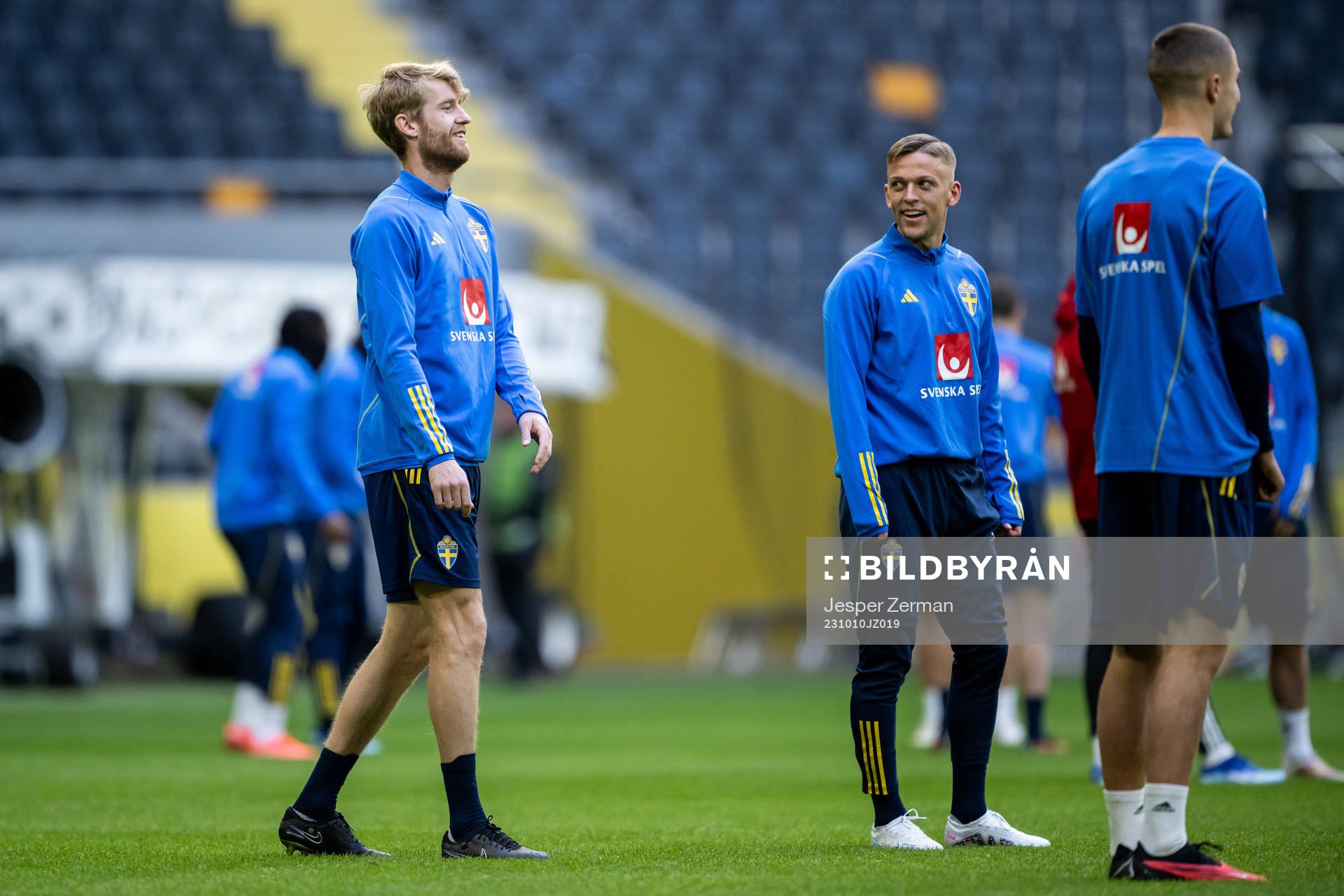 Filip Helander and Jesper Karlsson of the Swedish national